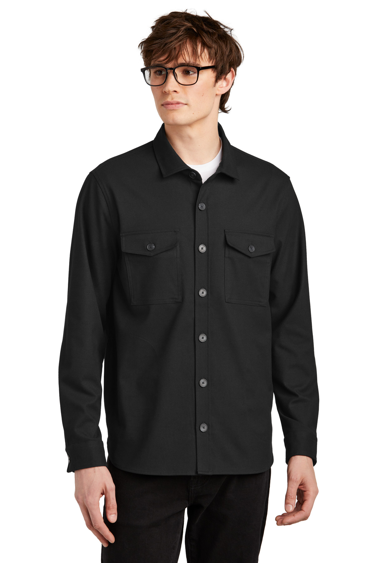 MM2020 Mercer+Mettle Long Sleeve Twill Overshirt Zoom Image