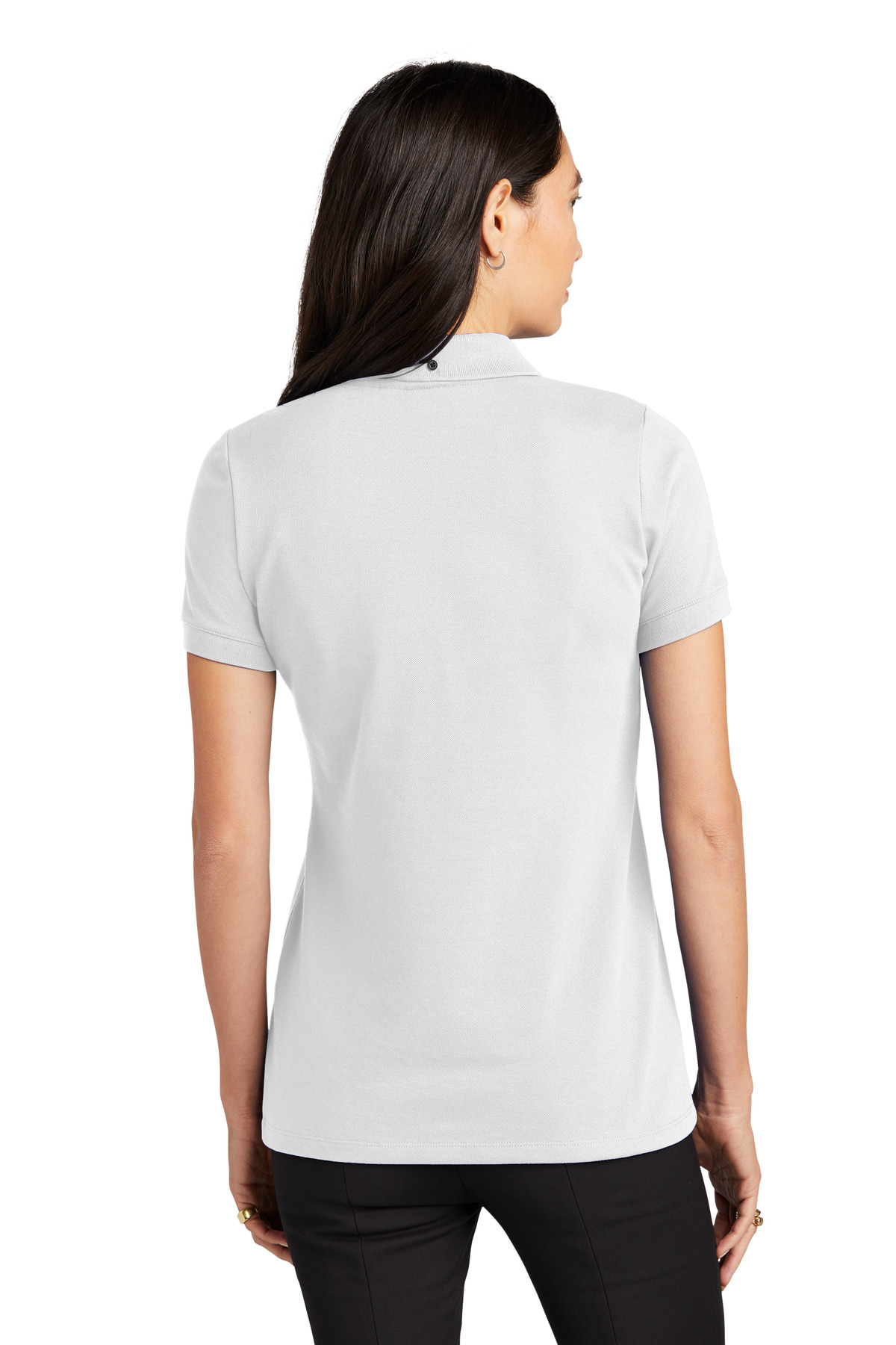 MM1001 Mercer+Mettle  Womens Stretch Heavyweight Pique Polo - Back Image