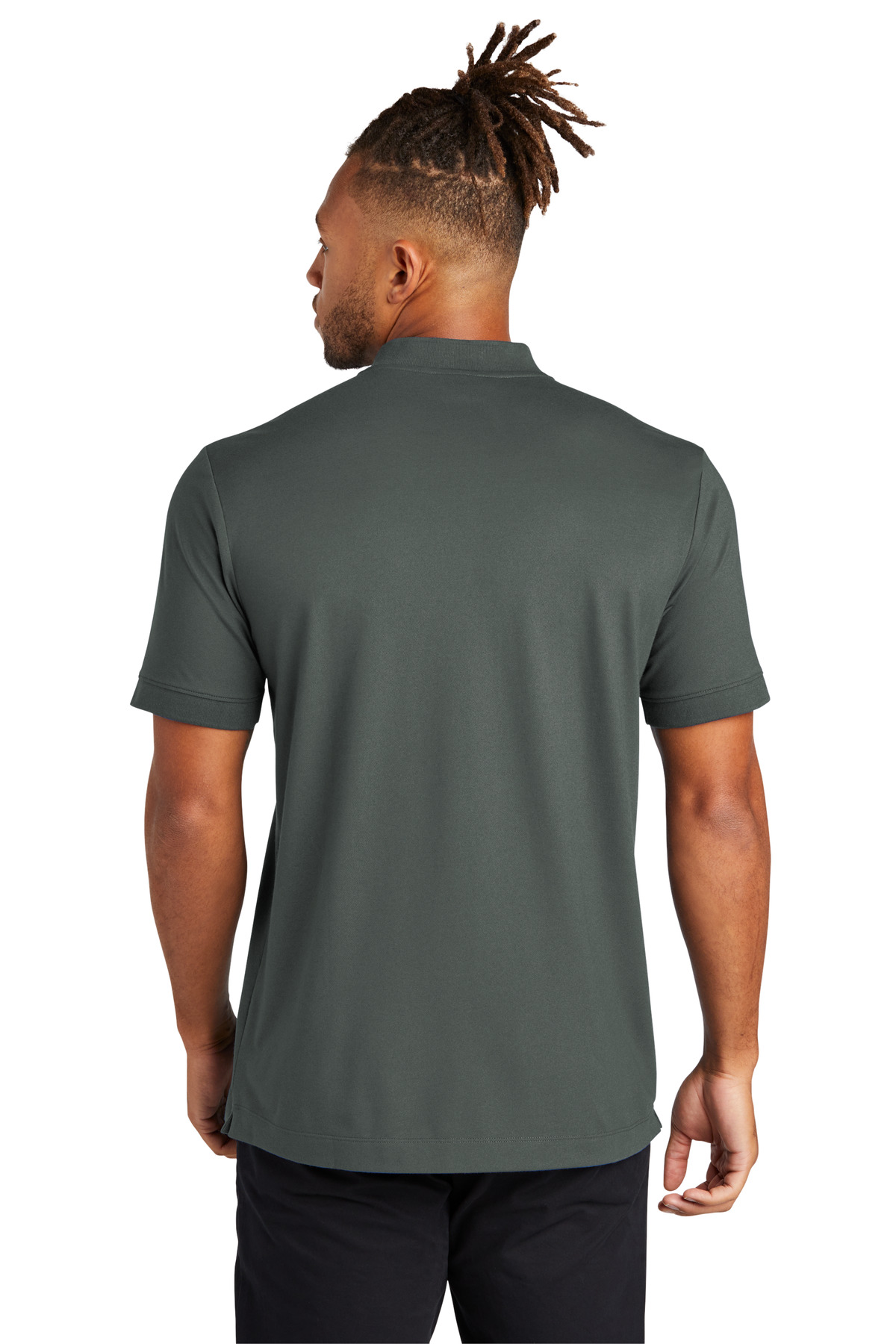 MM1008 Mercer+Mettle  Stretch Pique Henley - Back Image