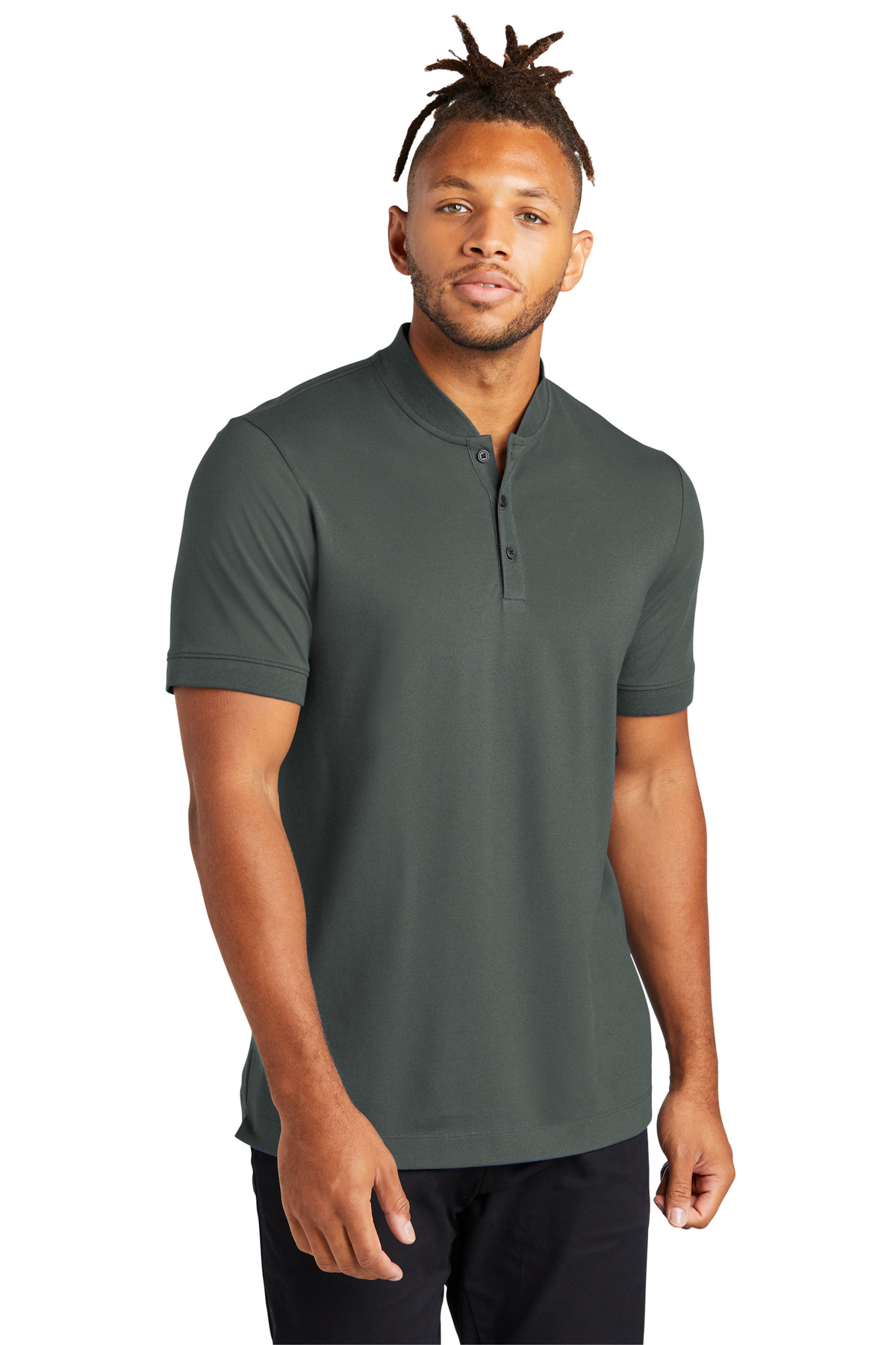 MM1008 Mercer+Mettle  Stretch Pique Henley