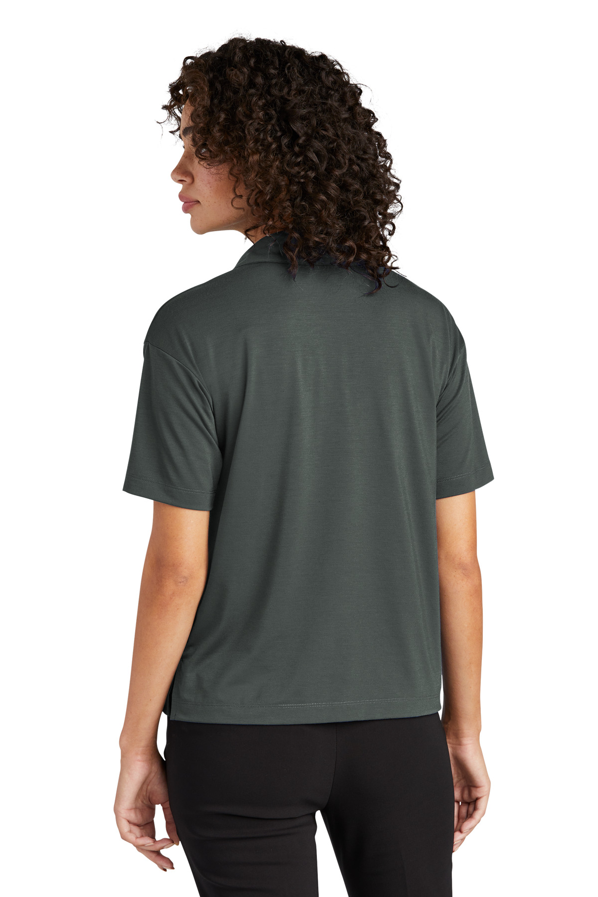 MM1015 Mercer+Mettle  Womens Stretch Jersey Polo - Back Image