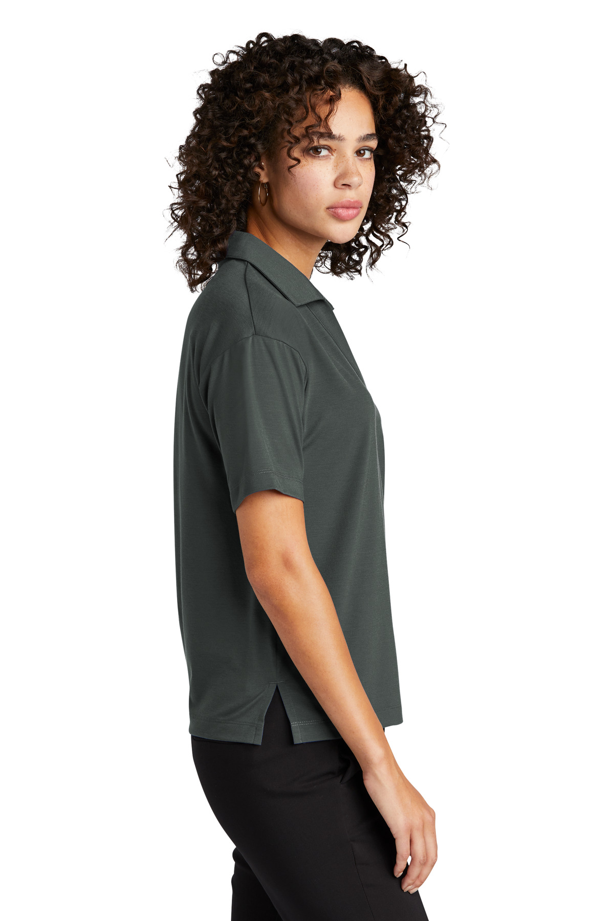 MM1015 Mercer+Mettle  Womens Stretch Jersey Polo - Siide Image