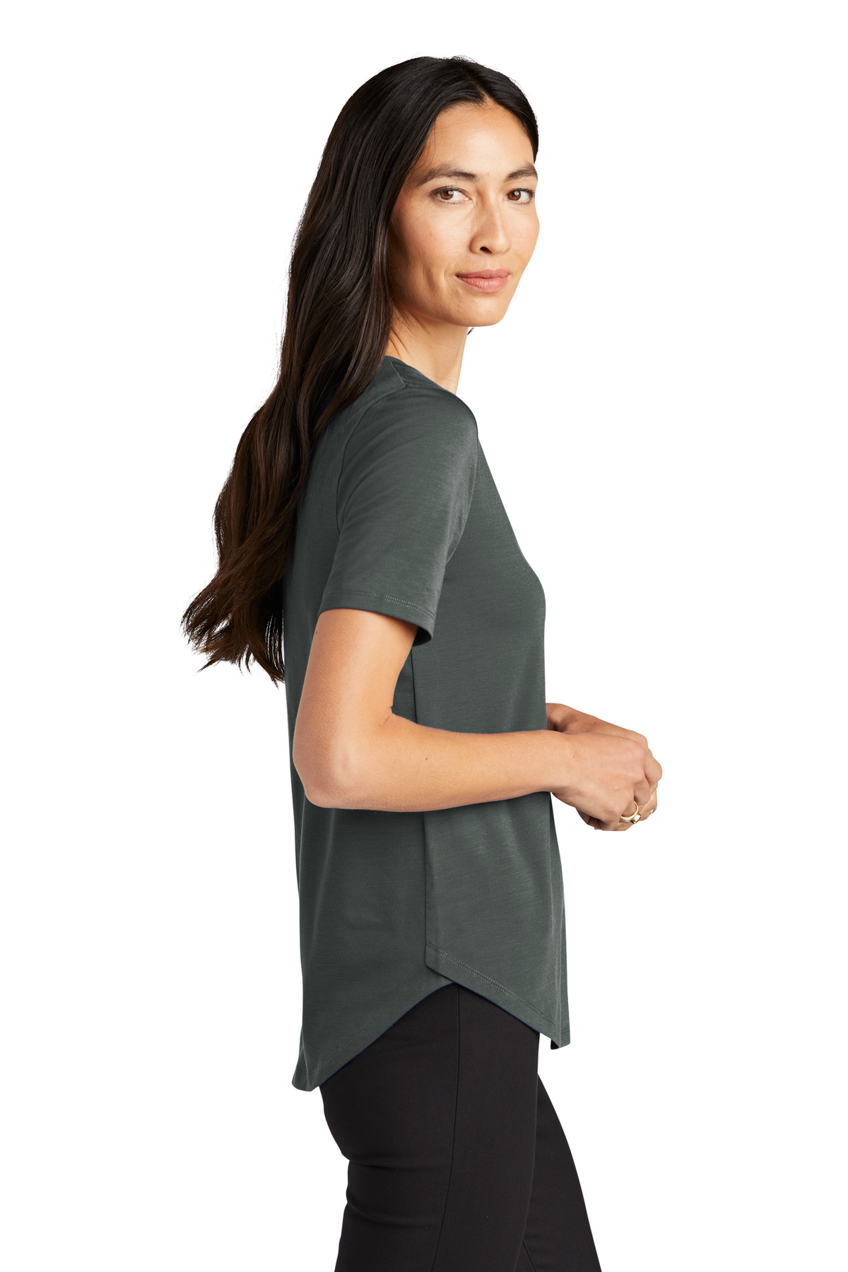 MM1017 Mercer+Mettle  Womens Stretch Jersey Relaxed Scoop - Siide Image