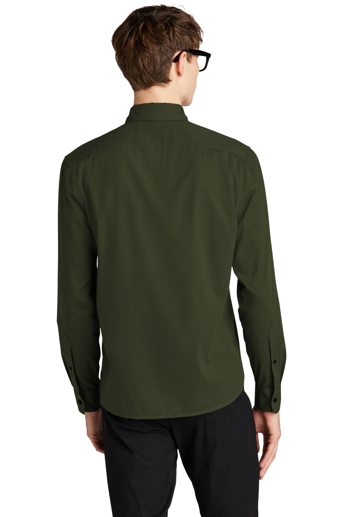 MM2000 Mercer+Mettle  Long Sleeve Stretch Woven Shirt - Back Image