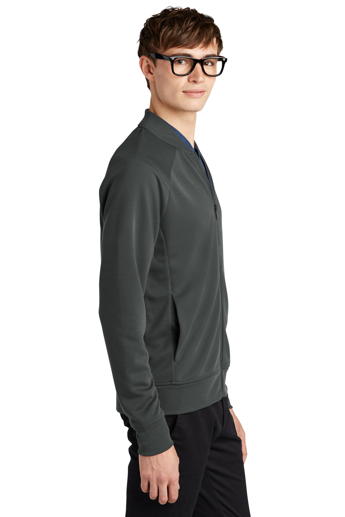 MM3000 Mercer+Mettle  Double-Knit Bomber - Siide Image