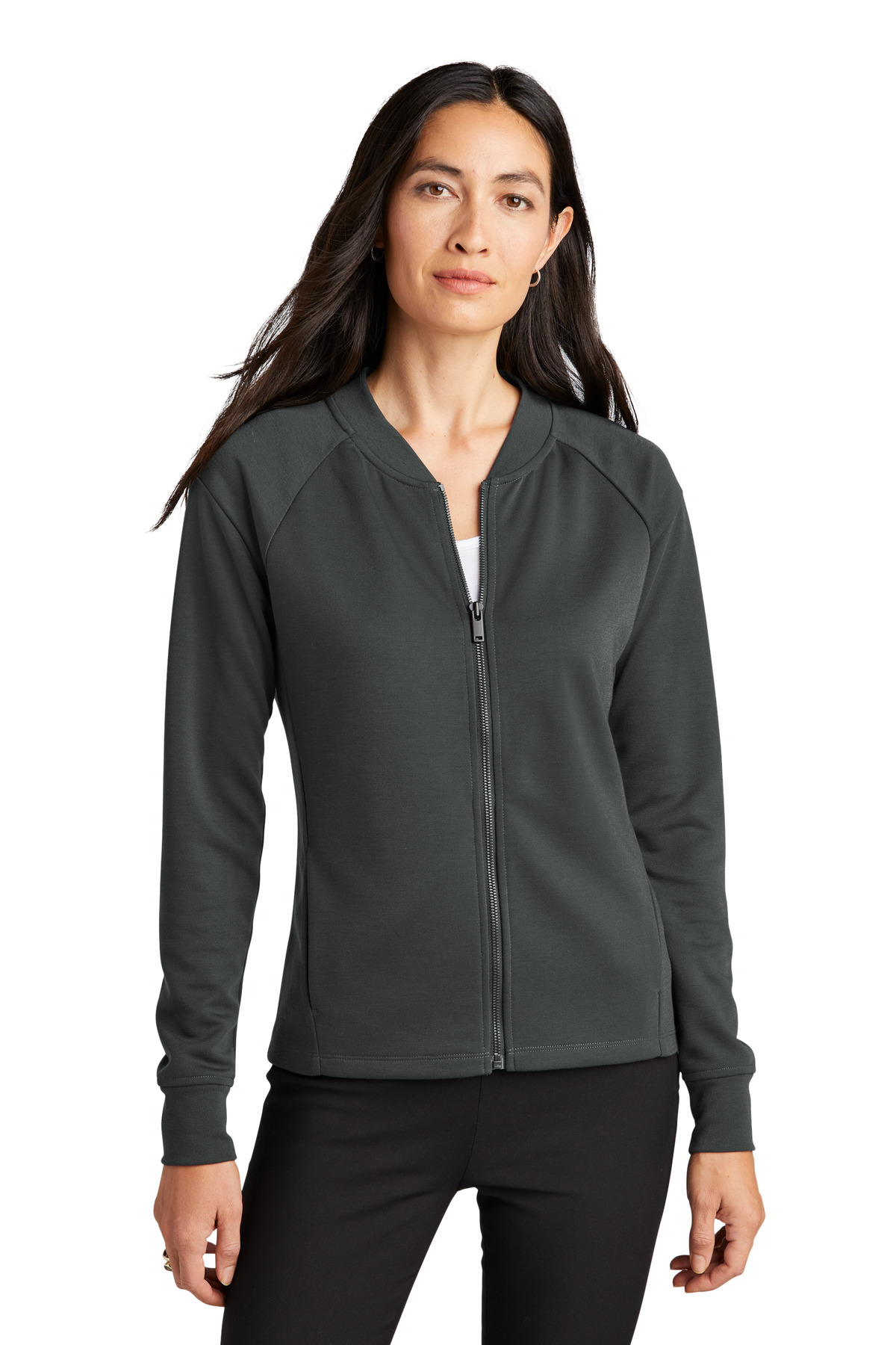 MM3001 Mercer+Mettle  Womens Double-Knit Bomber