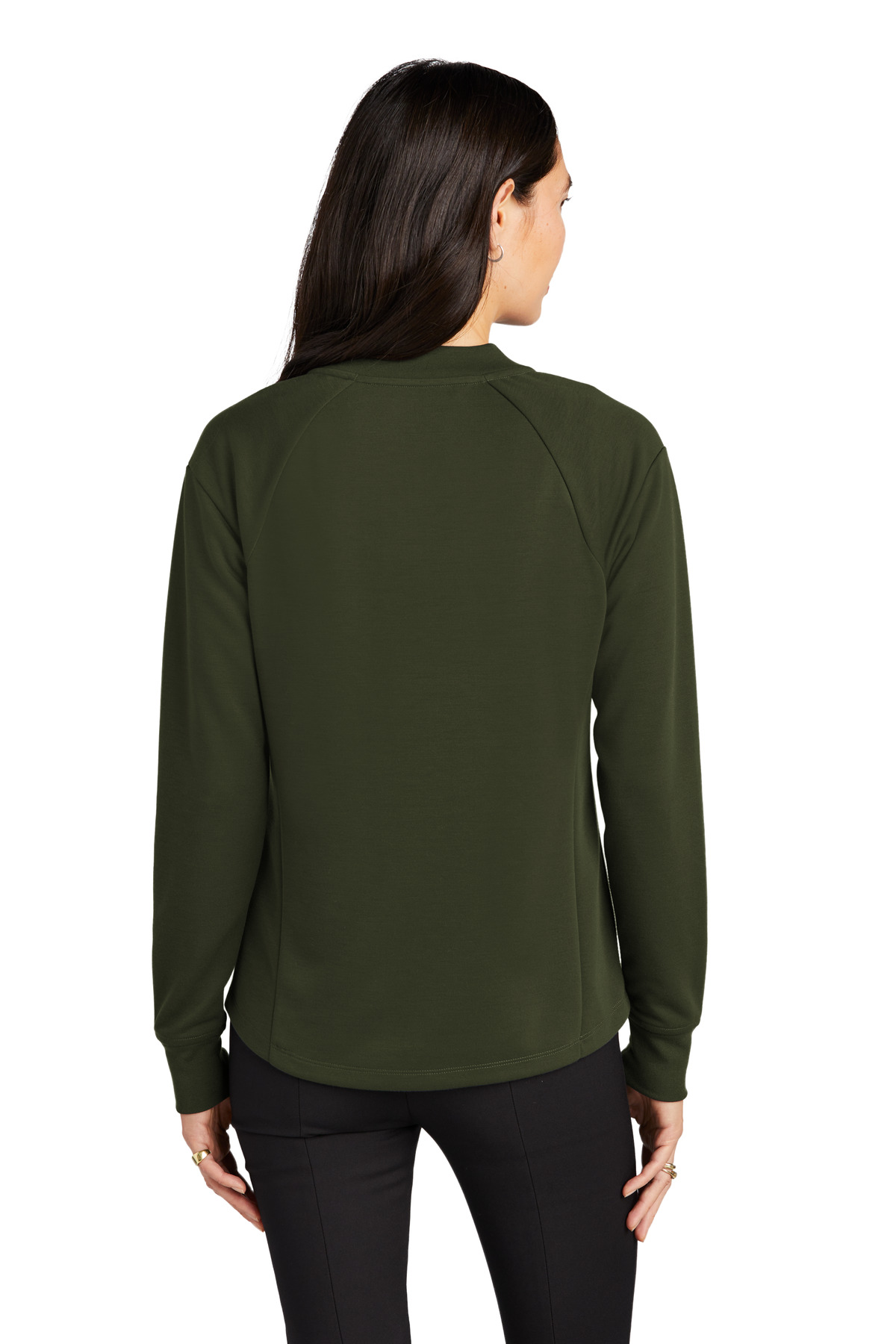 MM3001 Mercer+Mettle  Womens Double-Knit Bomber - Back Image