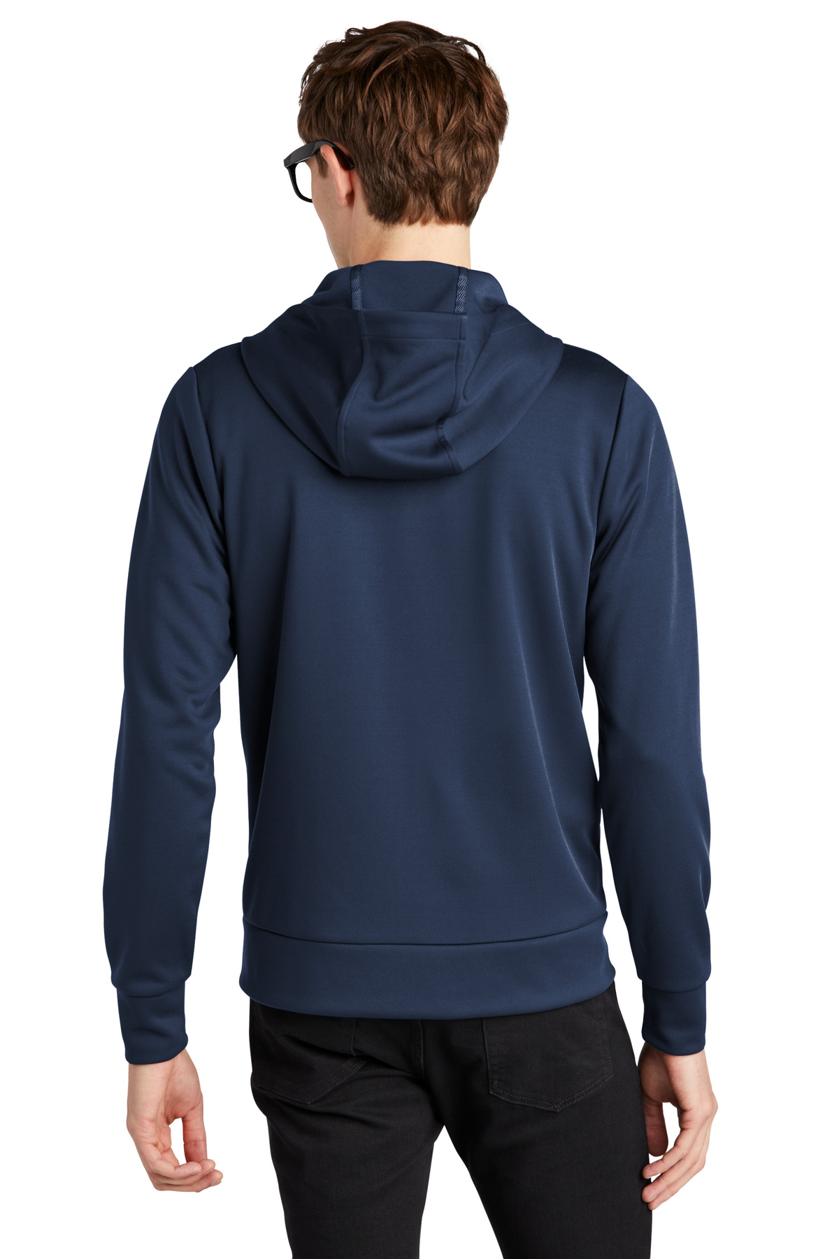 MM3002 Mercer+Mettle  Double-Knit Full-Zip Hoodie - Back Image