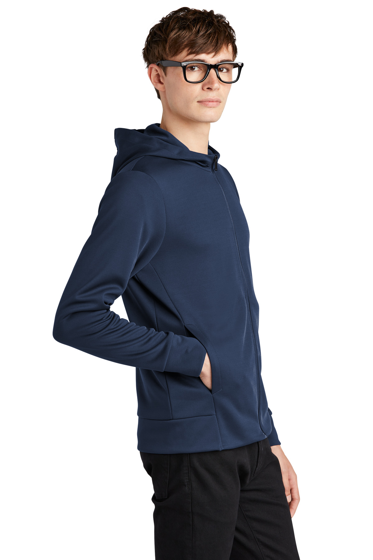 MM3002 Mercer+Mettle  Double-Knit Full-Zip Hoodie - Siide Image