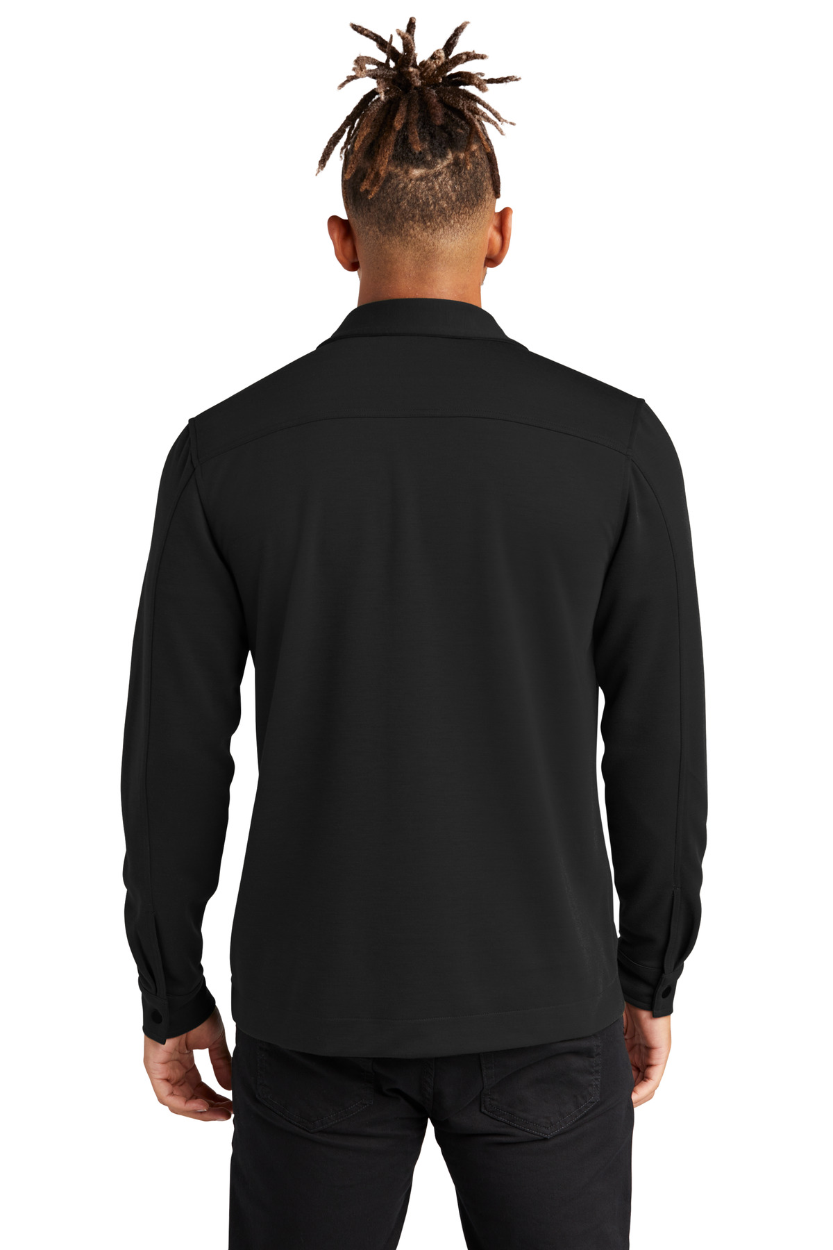 Mercer+Mettle Screen Print MM3004  Double-Knit Snap Front Jacket - Back Image