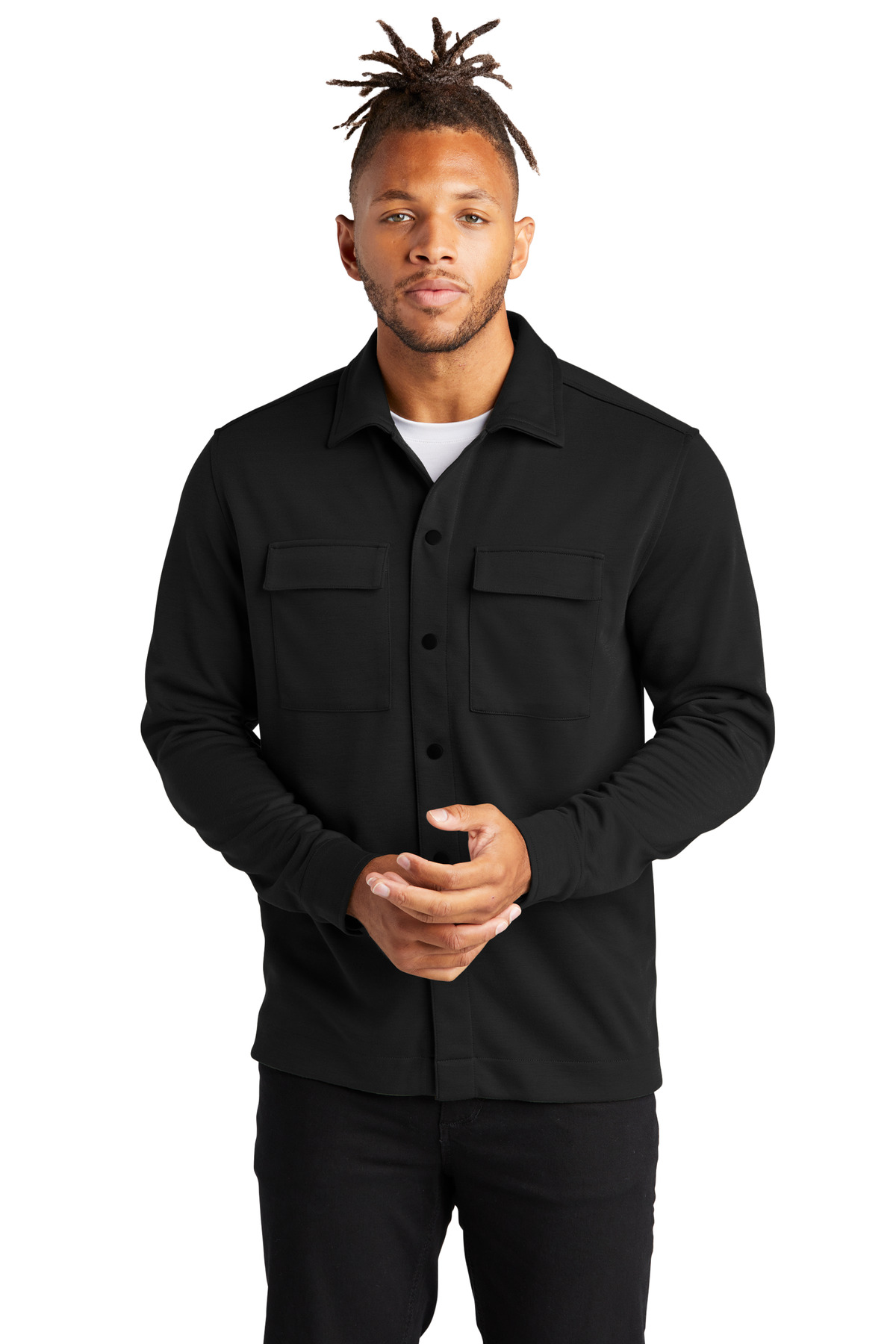 Mercer+Mettle Screen Print MM3004  Double-Knit Snap Front Jacket
