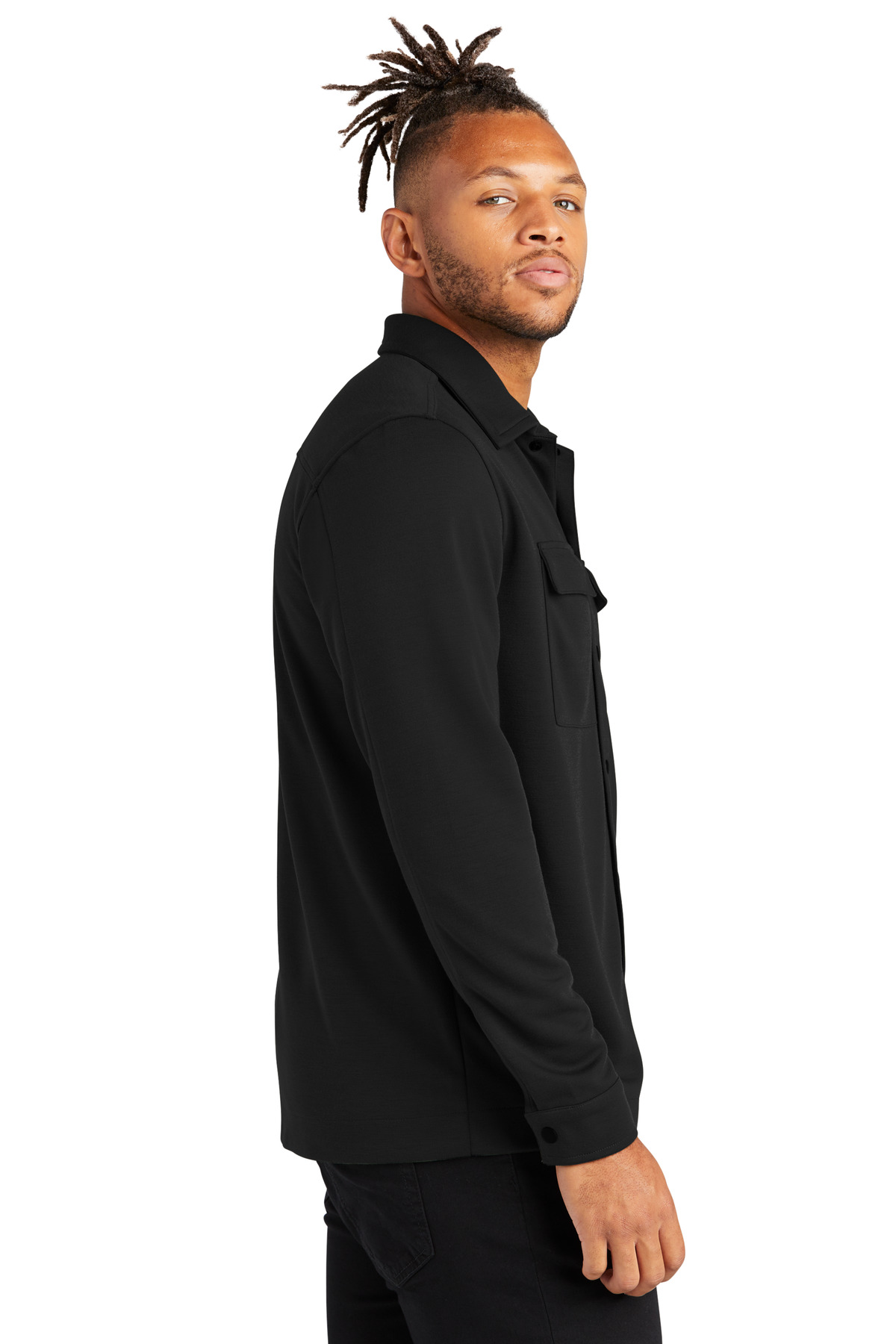 Mercer+Mettle Screen Print MM3004  Double-Knit Snap Front Jacket - Siide Image