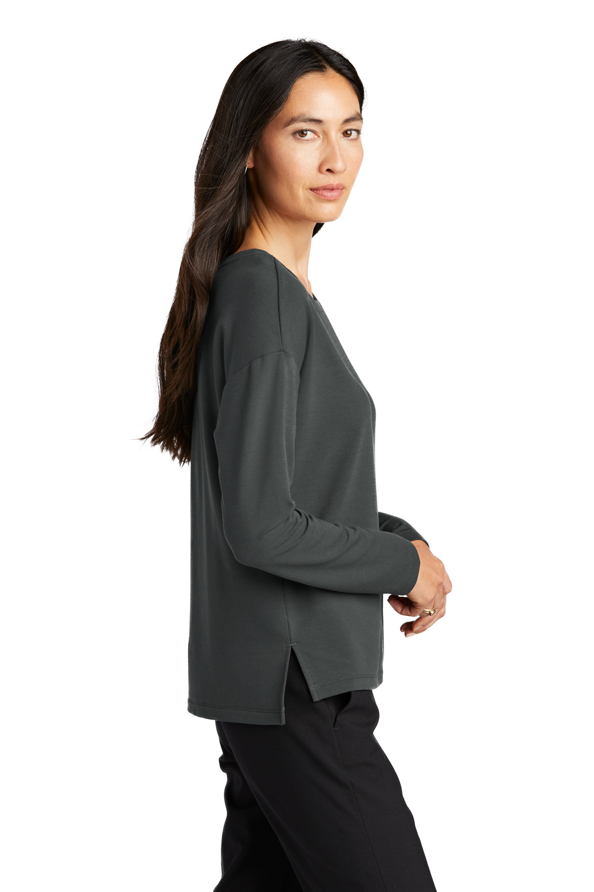 MM3013 Mercer+Mettle  Womens Stretch Drop Shoulder Pullover - Siide Image