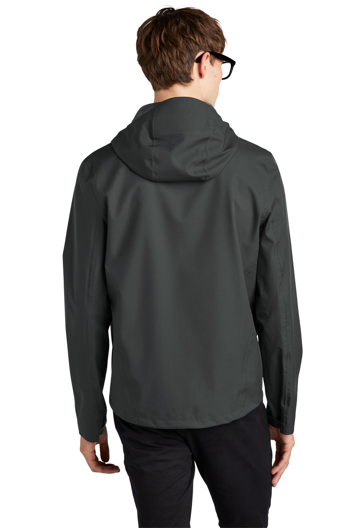 MM7000 Mercer+Mettle Coming In Spring Waterproof Rain Shell - Back Image