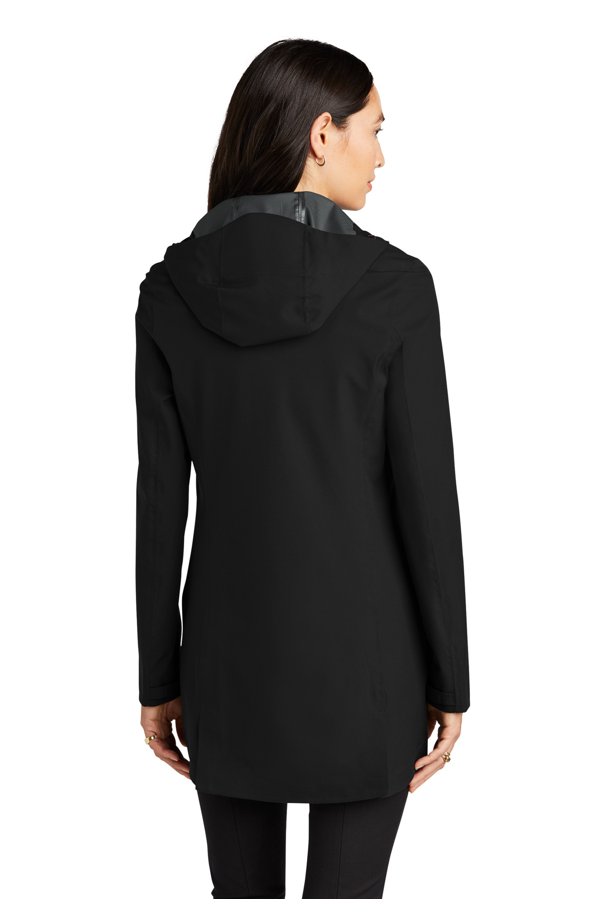 MM7001 Mercer+Mettle  Womens Waterproof Rain Shell - Back Image