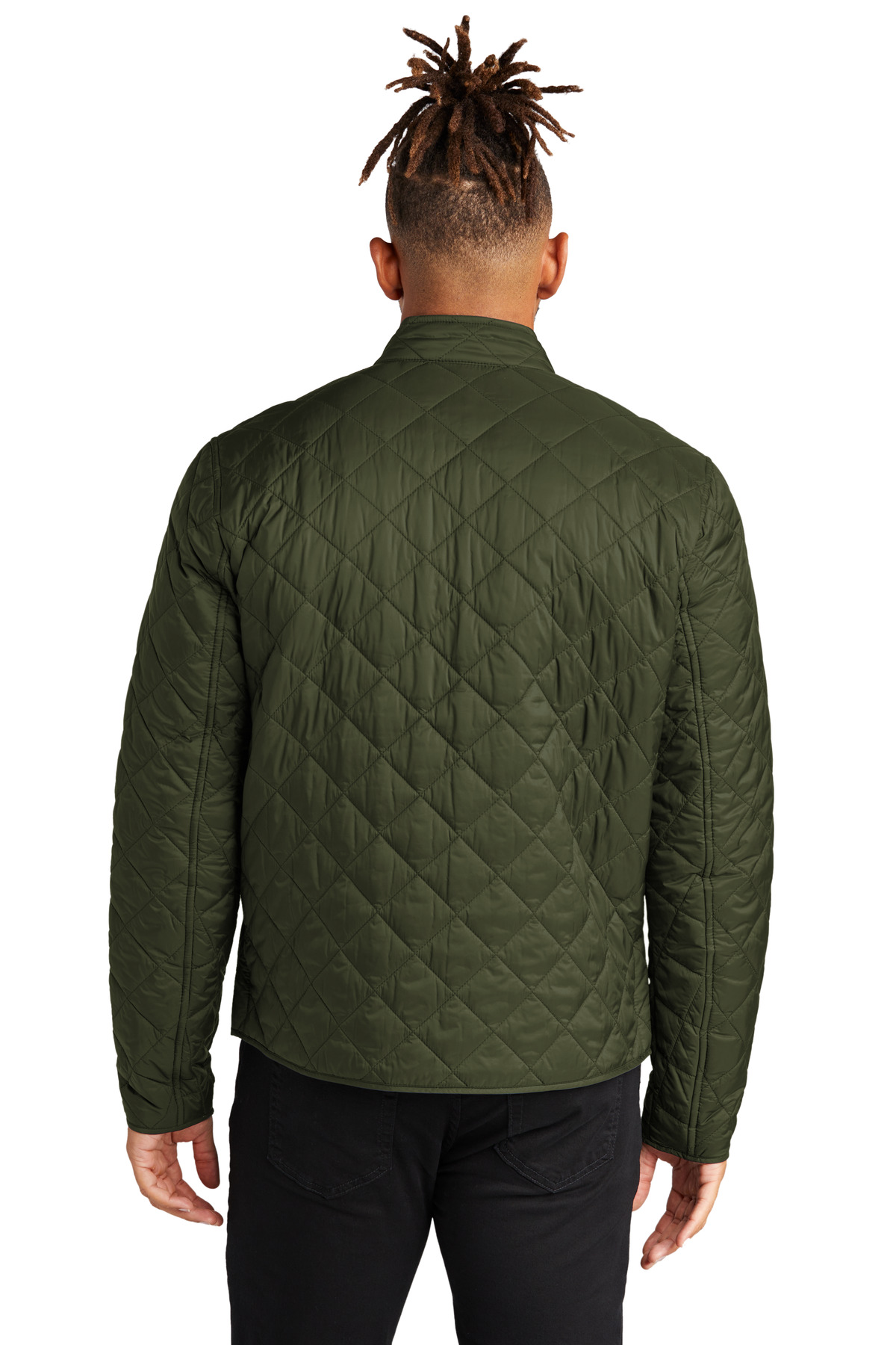 MM7200 Mercer+Mettle Coming In Spring Quilted Full-Zip Jacket - Back Image