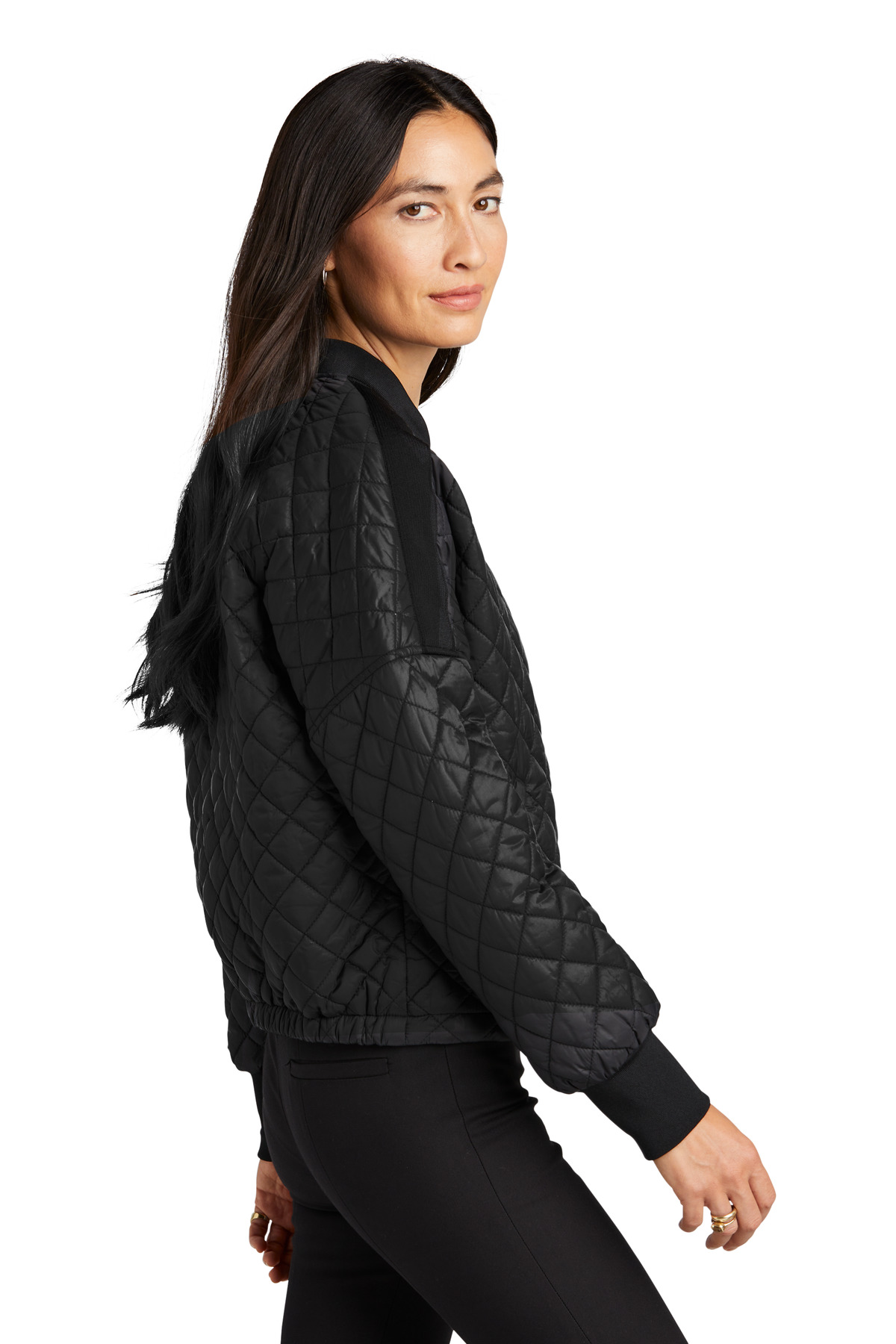 MM7201 Mercer+Mettle  Womens Boxy Quilted Jacket - Siide Image