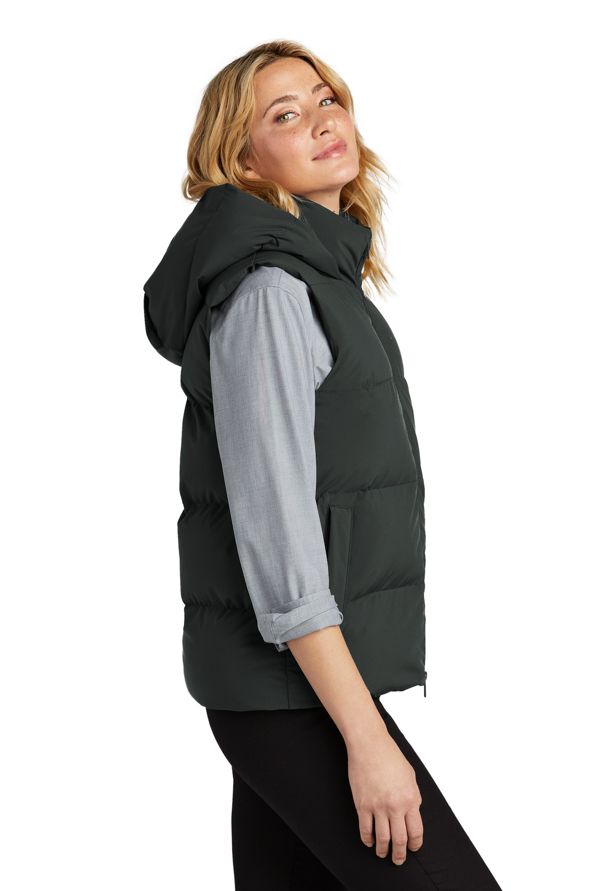 MM7217 Mercer+Mettle  Womens Puffy Vest - Siide Image