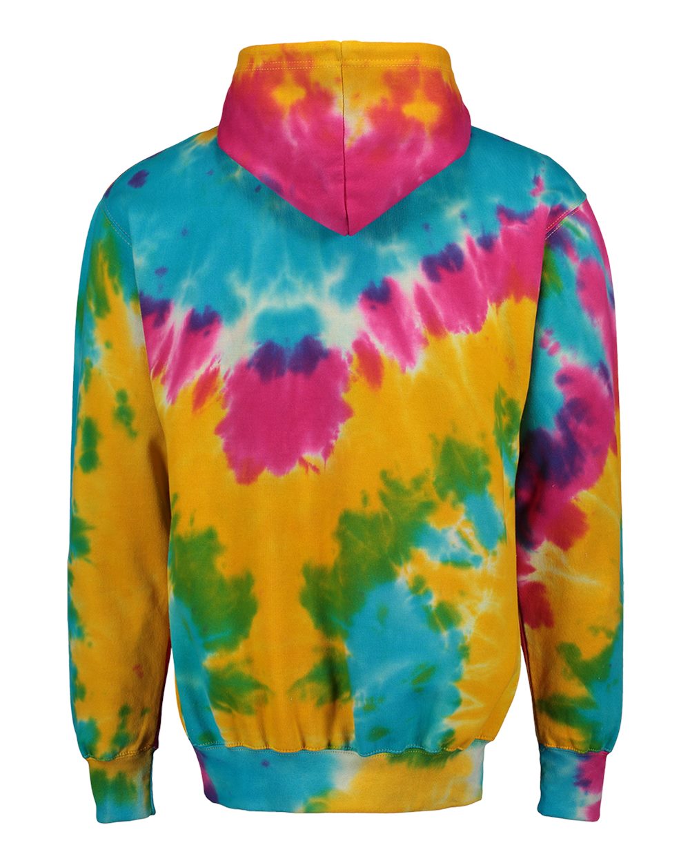 1290 MV Sport Classic Fleece Tie-Dye Hooded Sweatshirt - Back Image