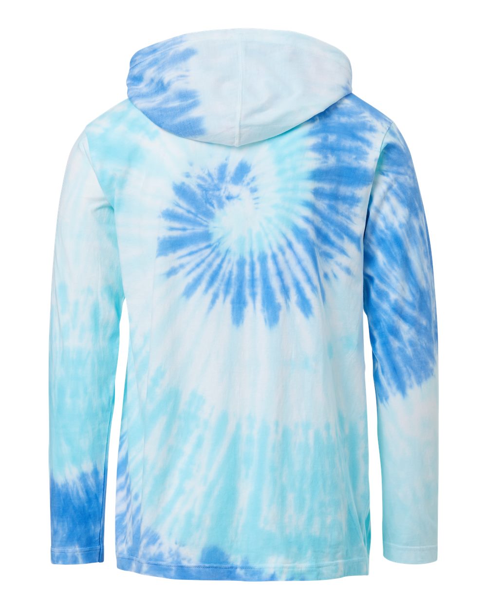 21456 MV Sport Loco Mineral Wash Hooded Long Sleeve T-Shirt - Back Image