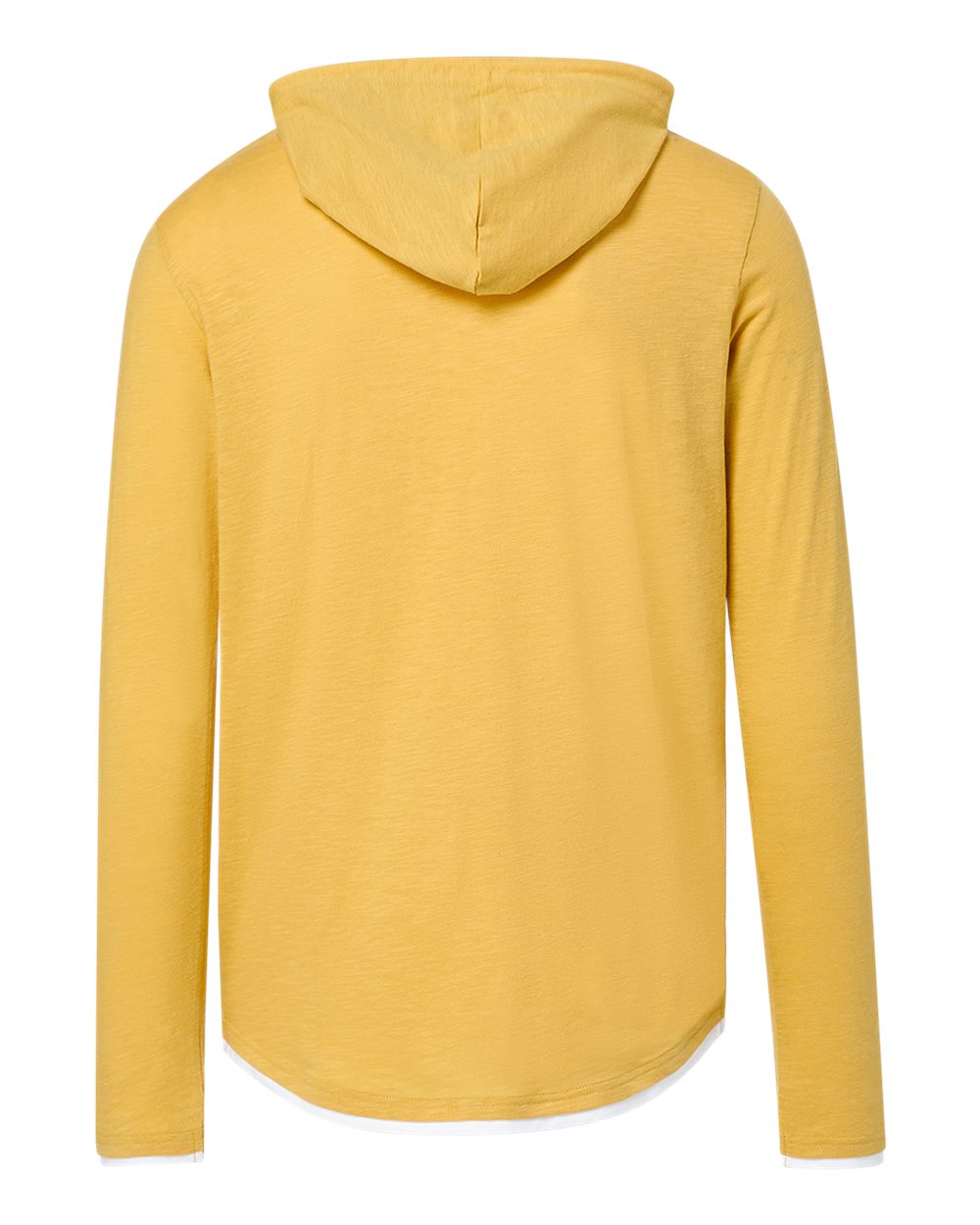 24401 MV Sport Miles Slub Hooded Long Sleeve T-Shirt - Back Image