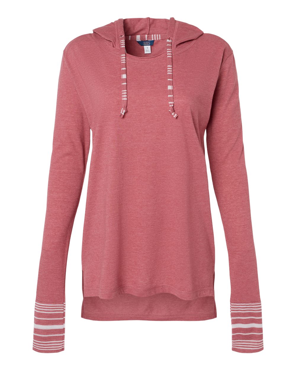 W19439 MV Sport Womens Heathered Jersey Hooded Tunic W19439 MV Sport Womens Heathered Jersey Hooded Tunic
