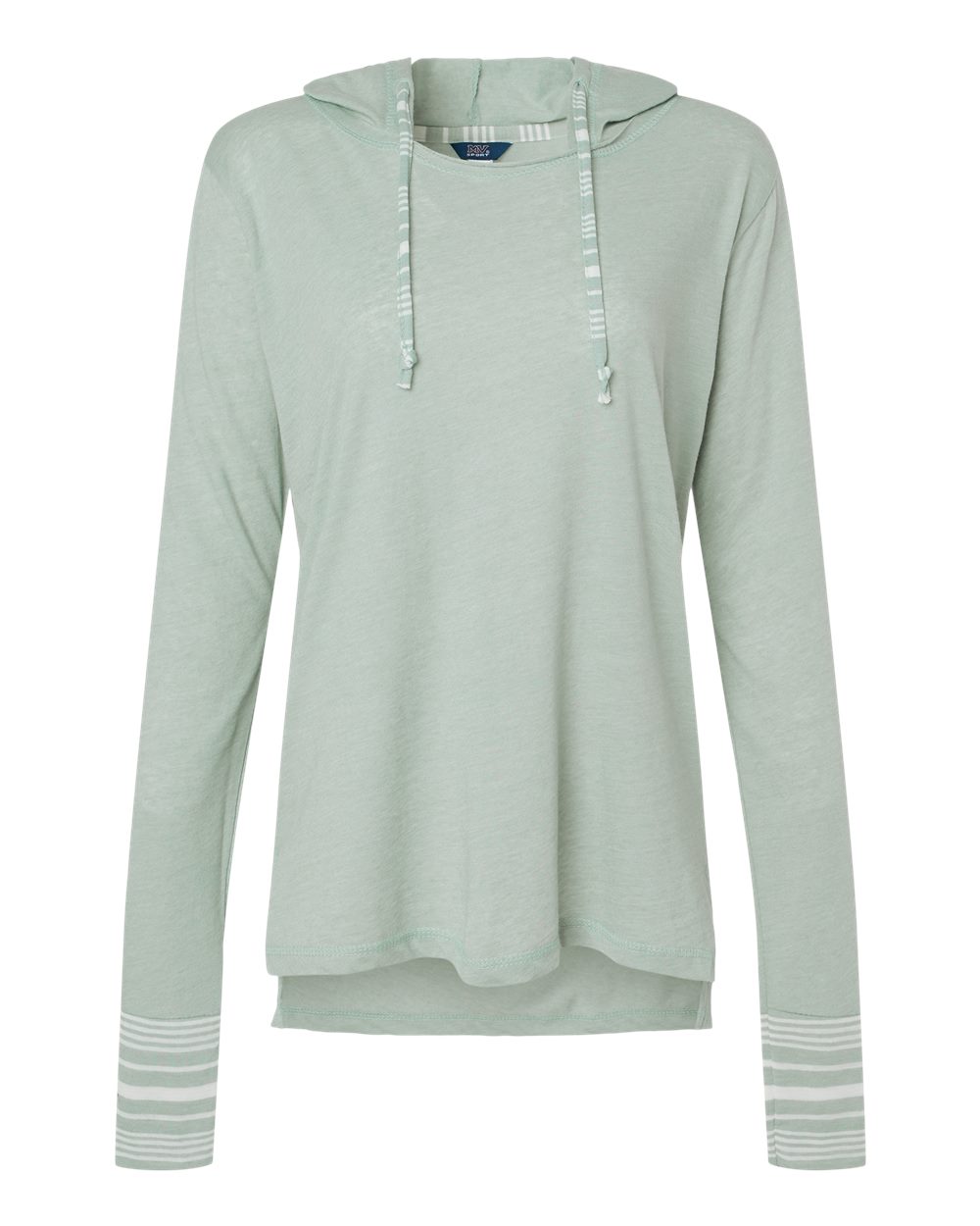 W19439 MV Sport Womens Heathered Jersey Hooded Tunic