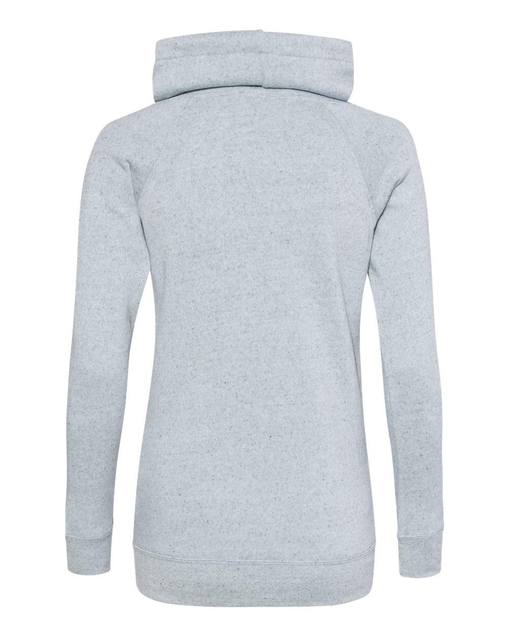 W20155 MV Sport Women’s Space-Dyed Cowl Neck Sweatshirt - Back Image