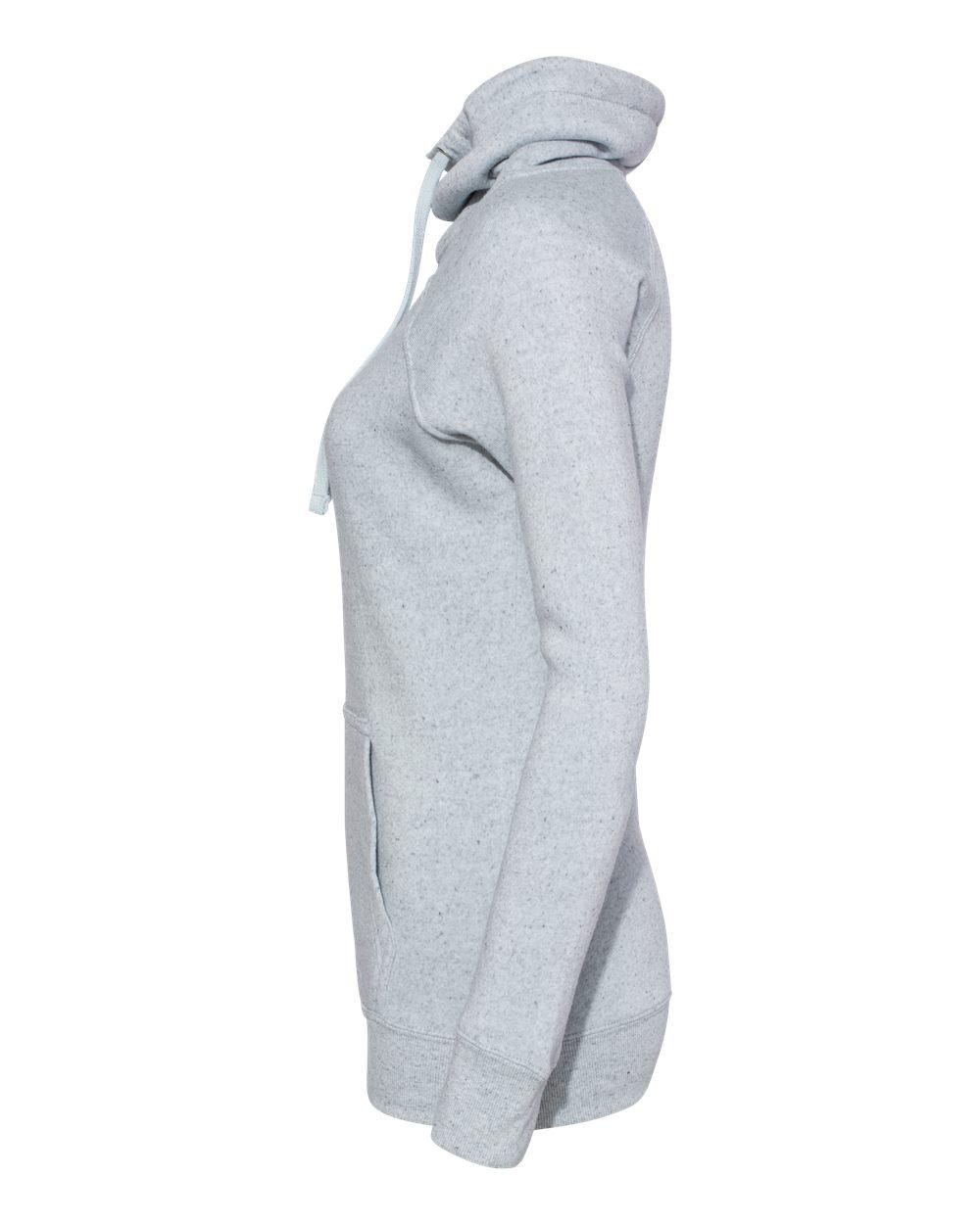 W20155 MV Sport Women’s Space-Dyed Cowl Neck Sweatshirt - Siide Image