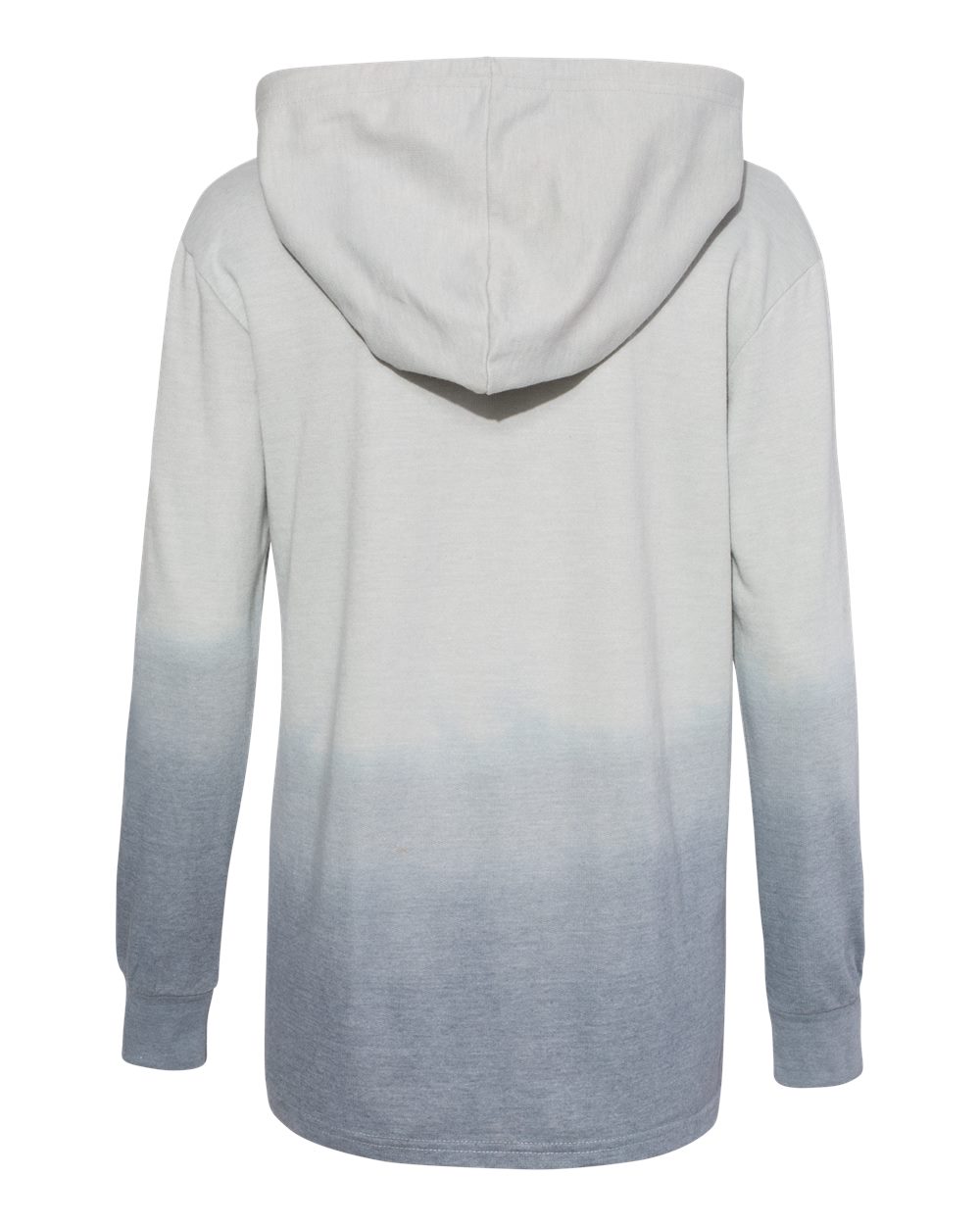 W20185 MV Sport Womens French Terry Ombré Hooded Sweatshirt - Back Image