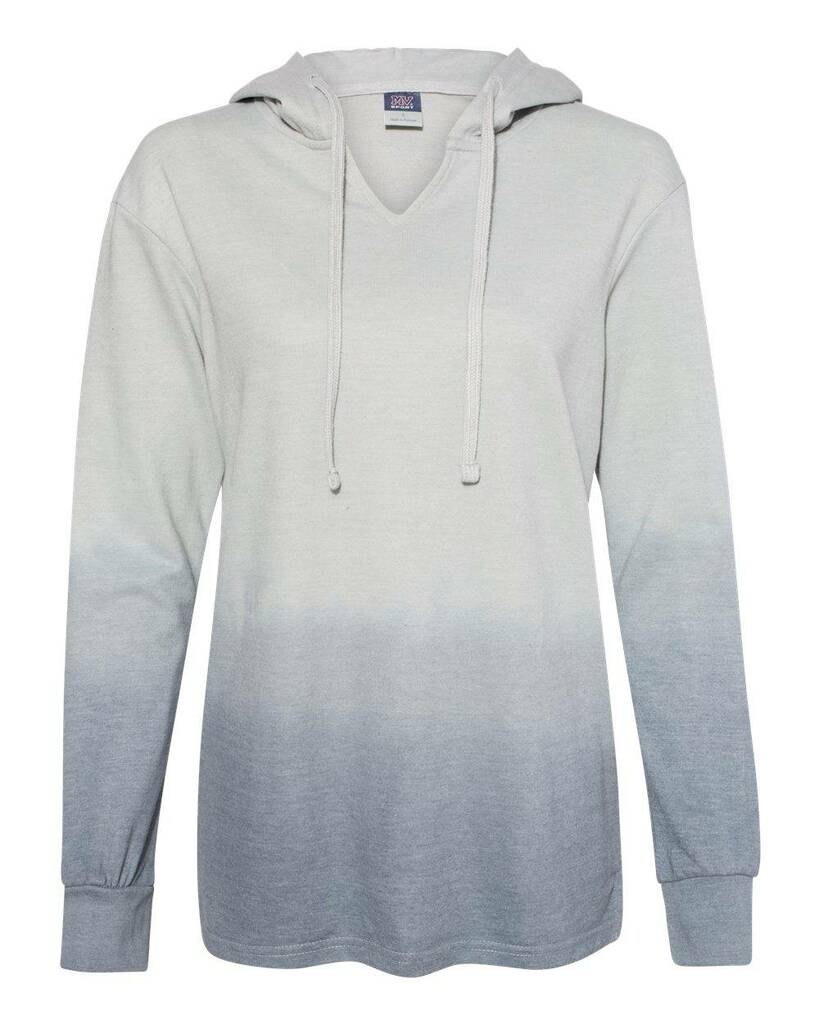 W20185 MV Sport Womens French Terry Ombré Hooded Sweatshirt