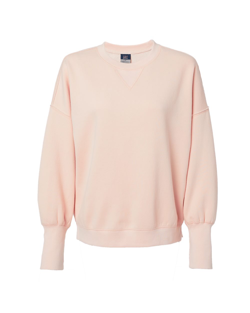 W22712 MV Sport Womens Sueded Fleece Crewneck Sweatshirt