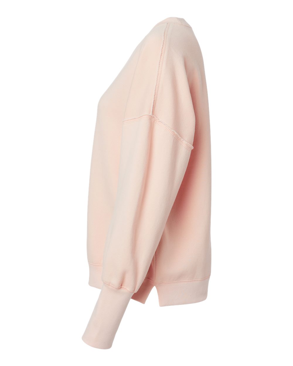 W22712 MV Sport Womens Sueded Fleece Crewneck Sweatshirt - Siide Image