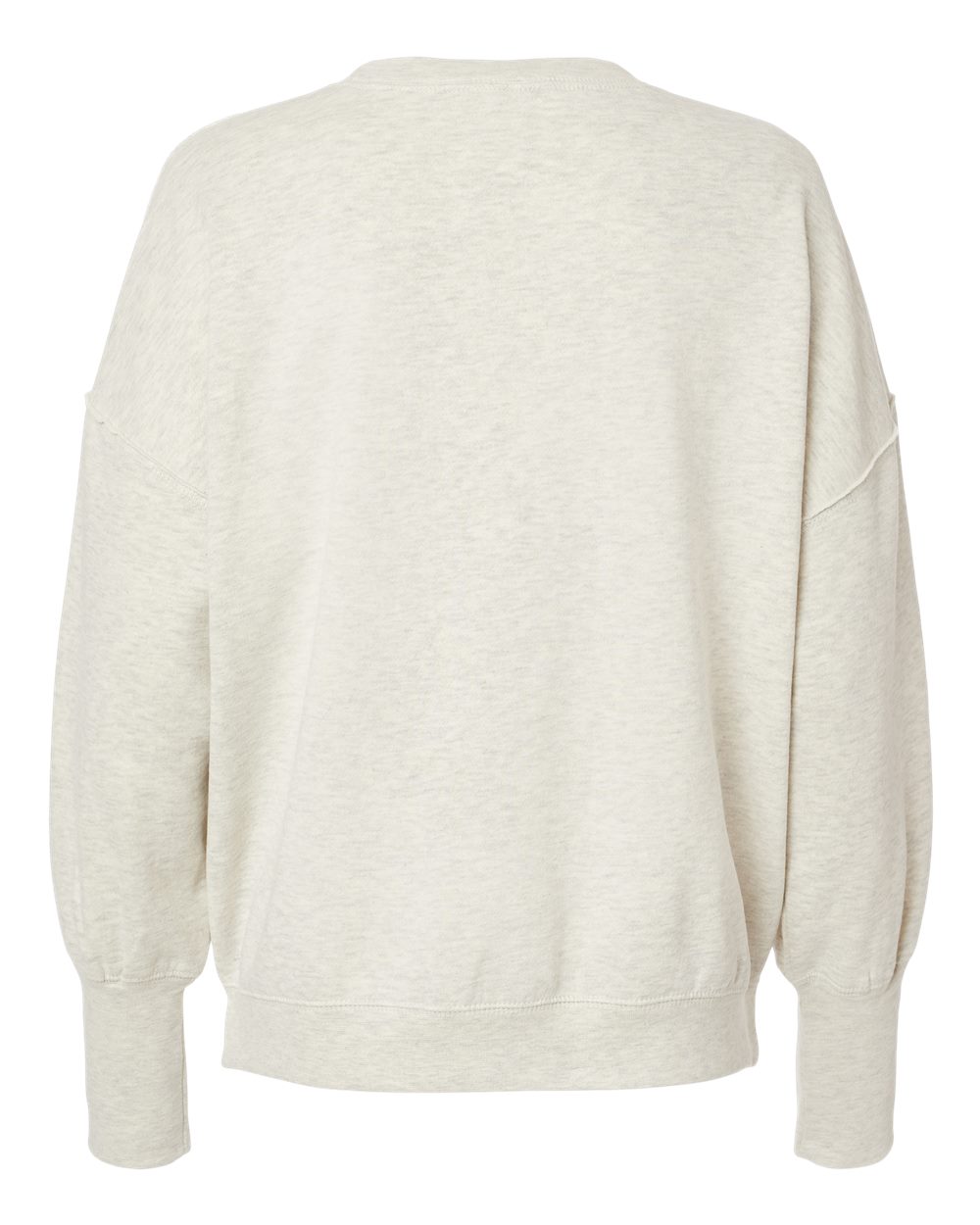 W22712 MV Sport Womens Sueded Fleece Crewneck Sweatshirt - Back Image