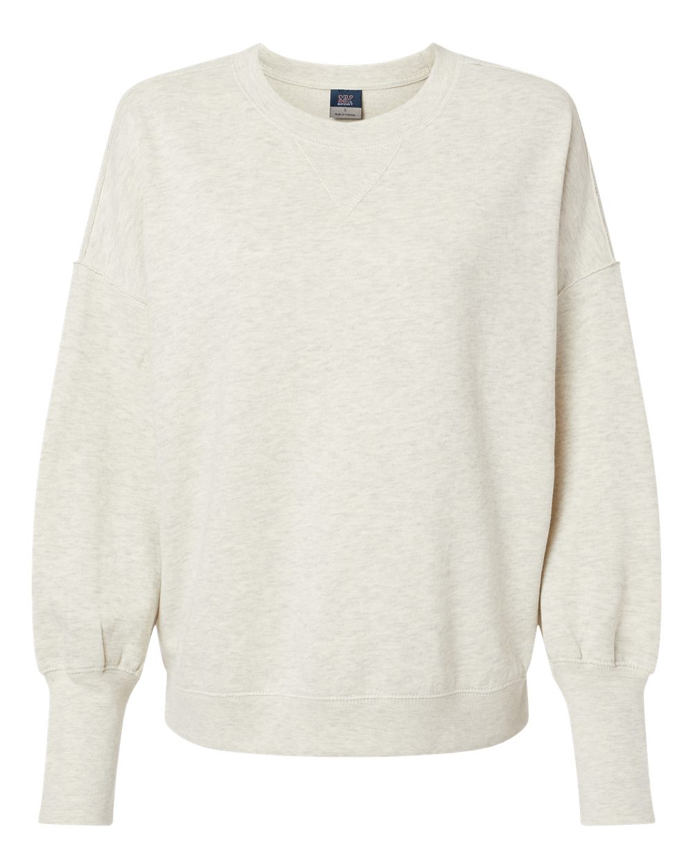 W22712 MV Sport Womens Sueded Fleece Crewneck Sweatshirt