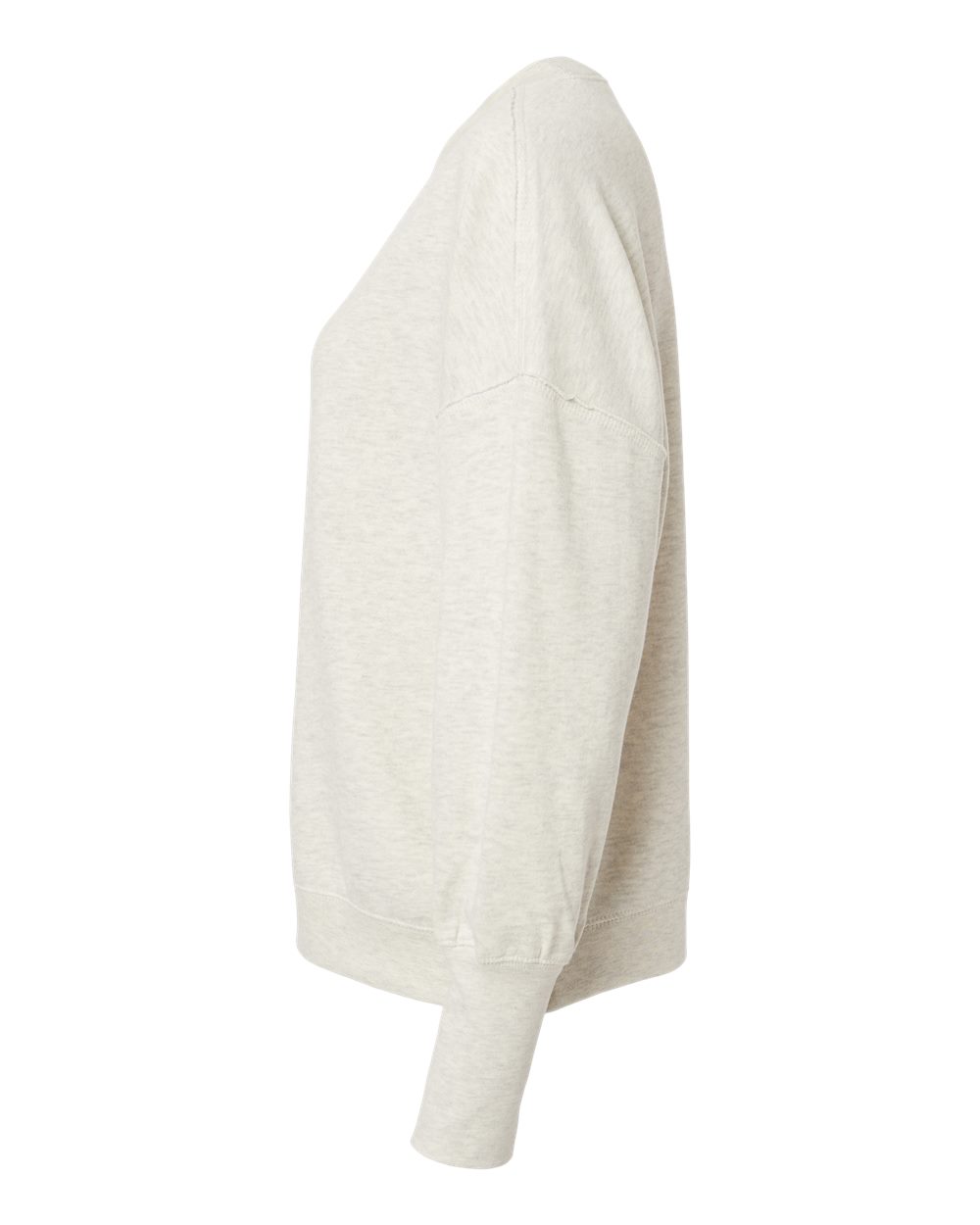 W22712 MV Sport Womens Sueded Fleece Crewneck Sweatshirt - Siide Image