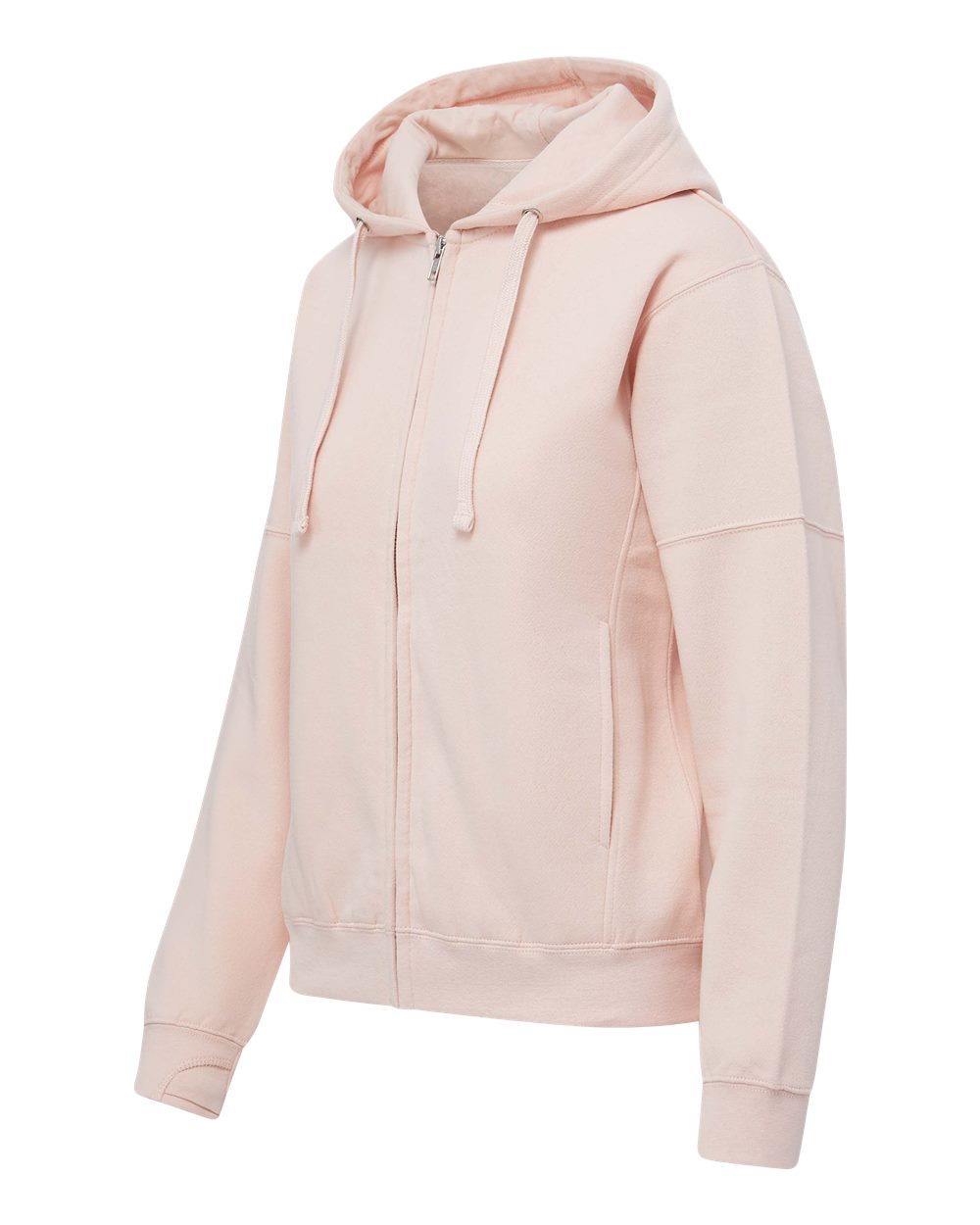 W25165 MV Sport Womens Vintage Fleece Hooded Full-Zip Sweatshirt W25165 MV Sport Womens Vintage Fleece Hooded Full-Zip Sweatshirt - Siide Image