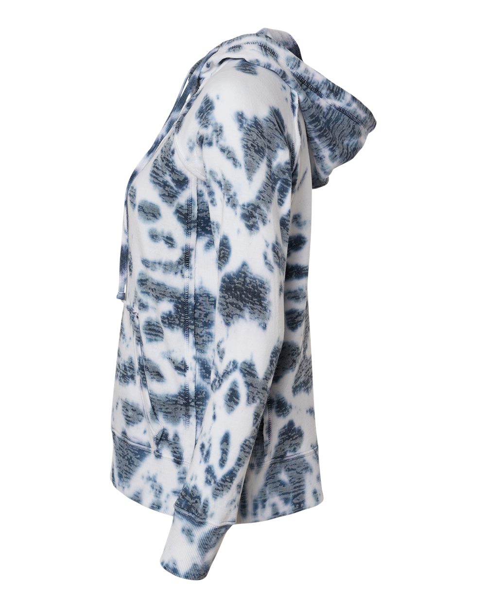 W1162 MV Sport Women’s Courtney Burnout V-Notch Hooded Sweatshirt - Siide Image