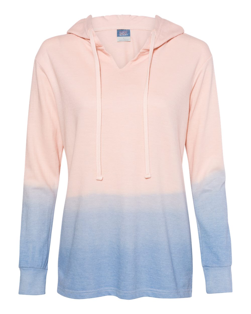 W20185 MV Sport Womens French Terry Ombré Hooded Sweatshirt