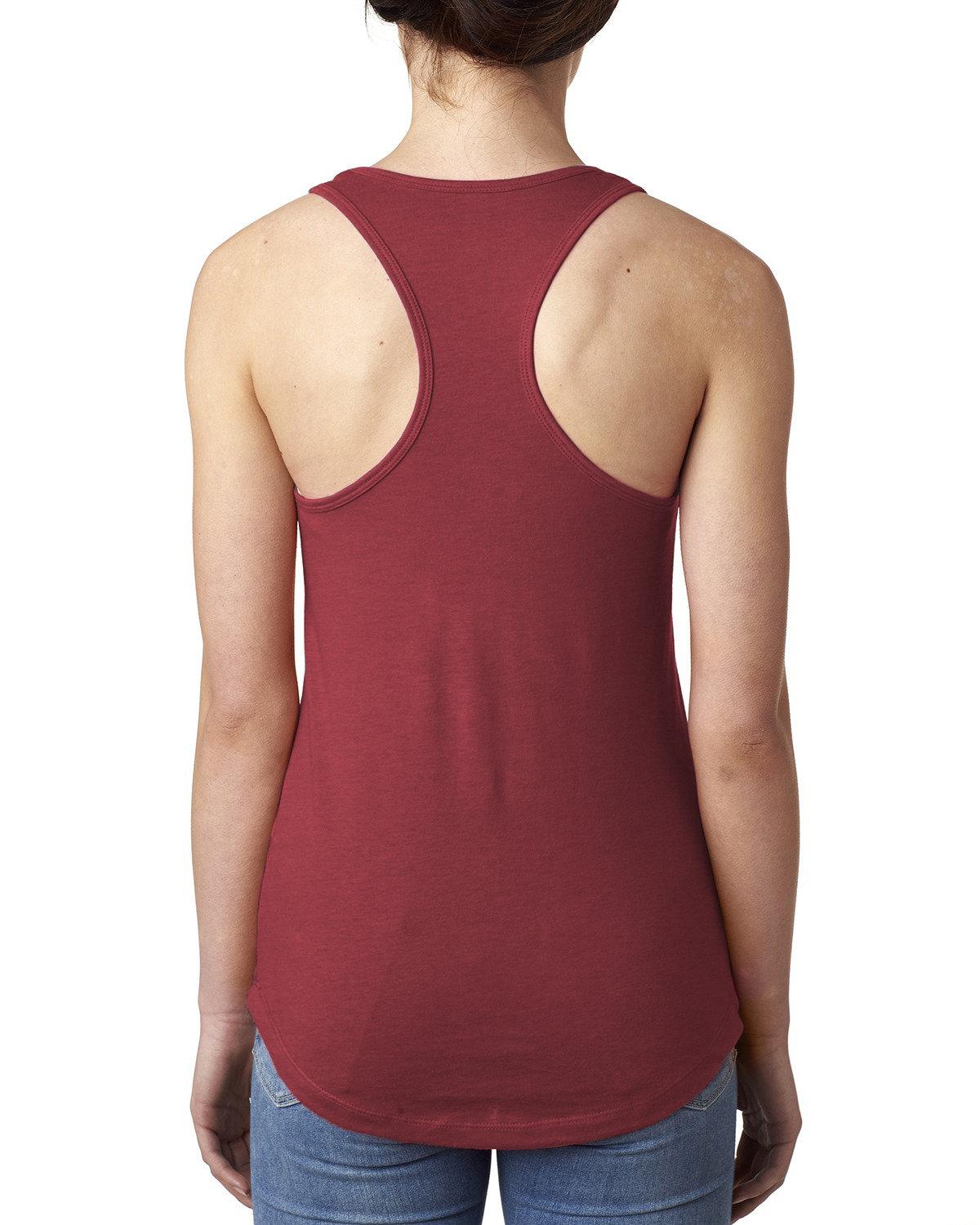 N1533 Next Level Ladies Ideal Racerback Tank - Back Image
