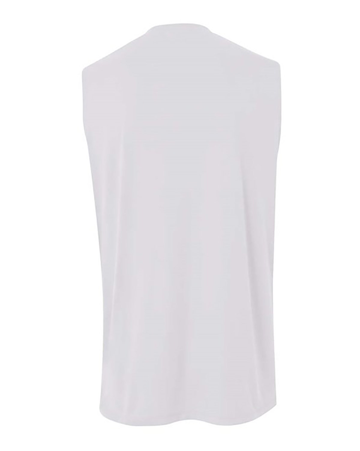 N2340 A4 Adult Moisture Management V Neck Muscle Shirt - Back Image