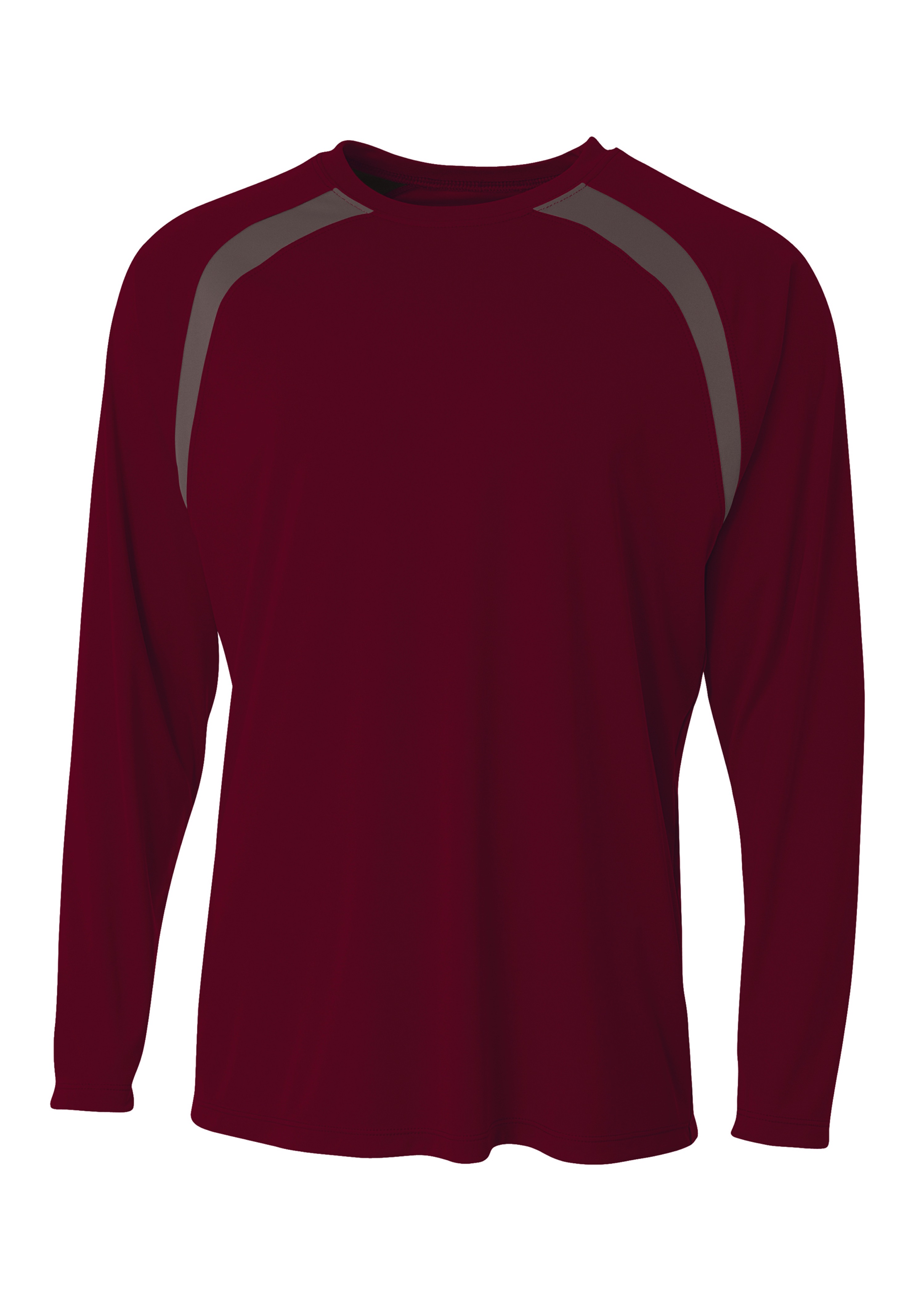 N3003 A4 Mens Spartan Long Sleeve Color Block Crew Neck T-Shirt N3003 A4 Mens Spartan Long Sleeve Color Block Crew Neck T-Shirt