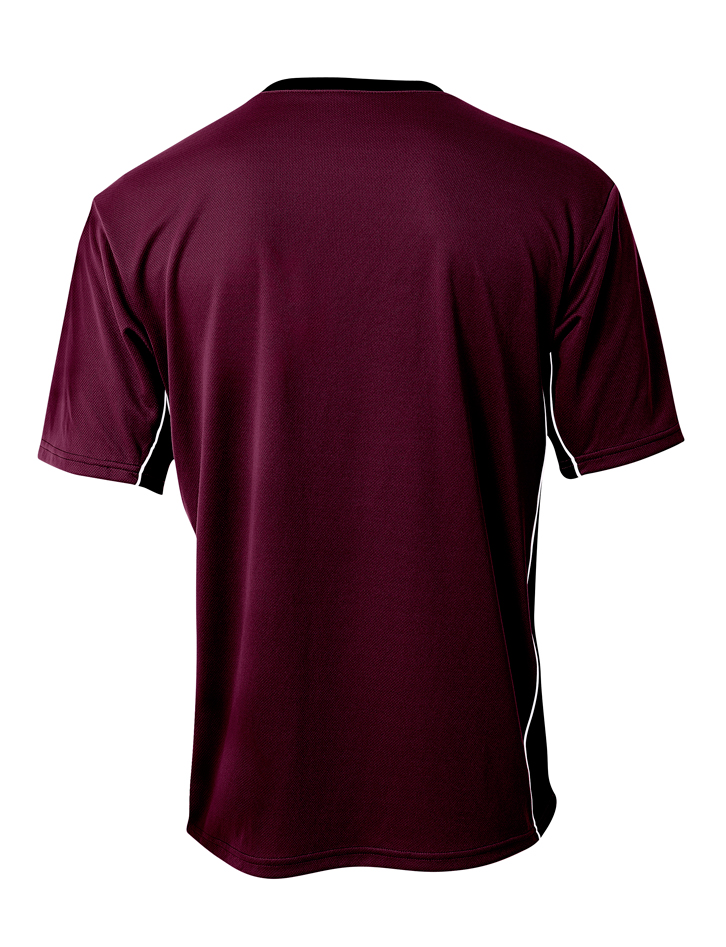 N3018 A4 Mens Liga V-Neck Soccer Jersey - Back Image
