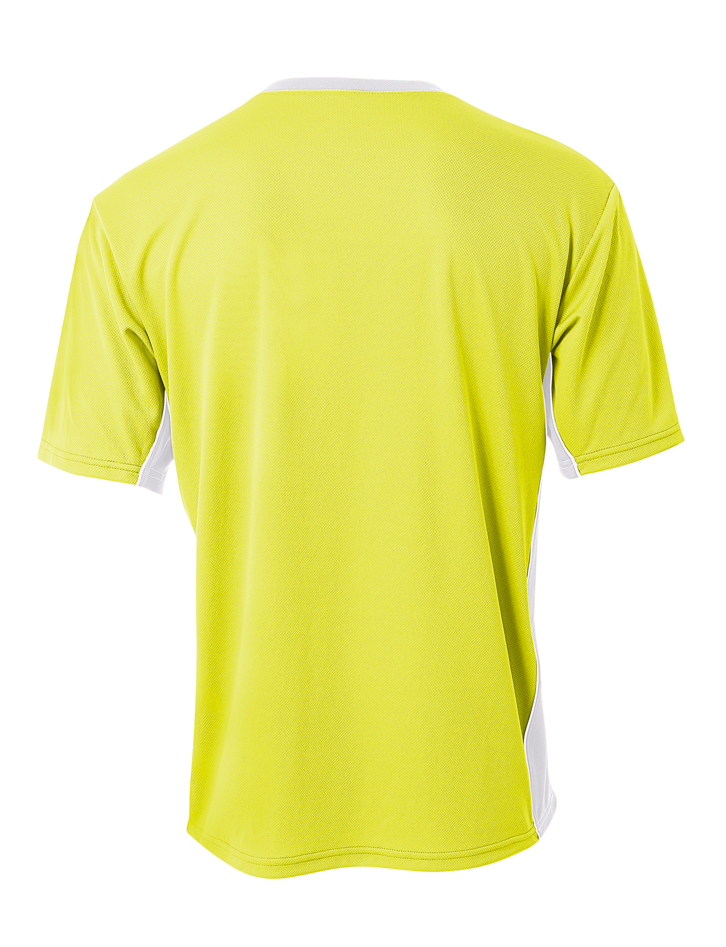 N3018 A4 Mens Liga V-Neck Soccer Jersey - Back Image