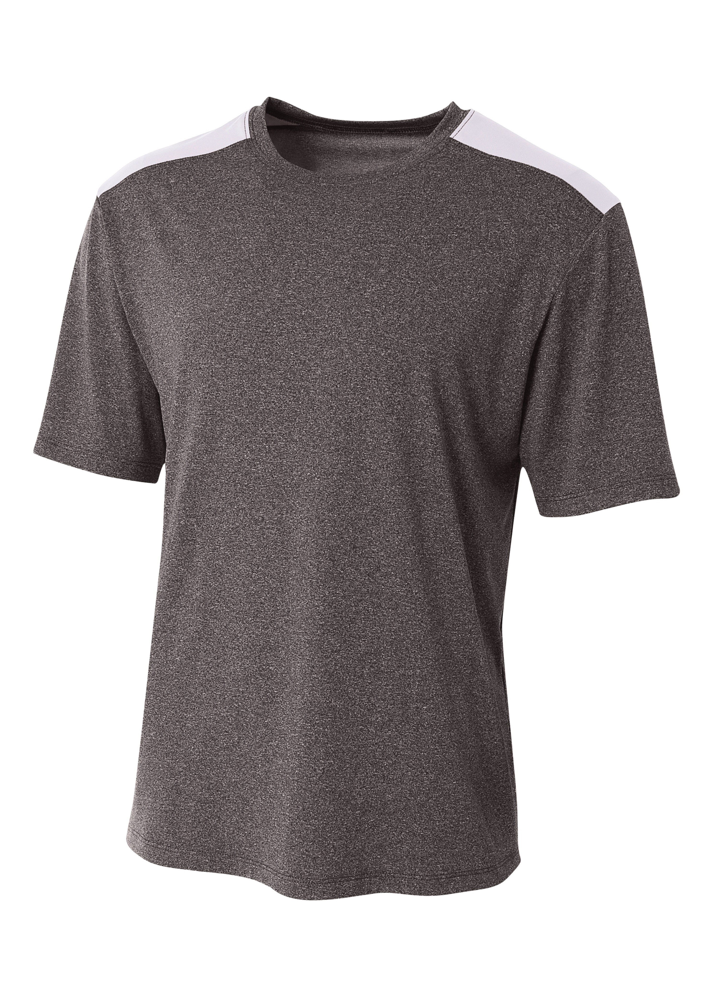 N3100 A4 Mens Tourney Heather Color Block T-Shirt Zoom Image