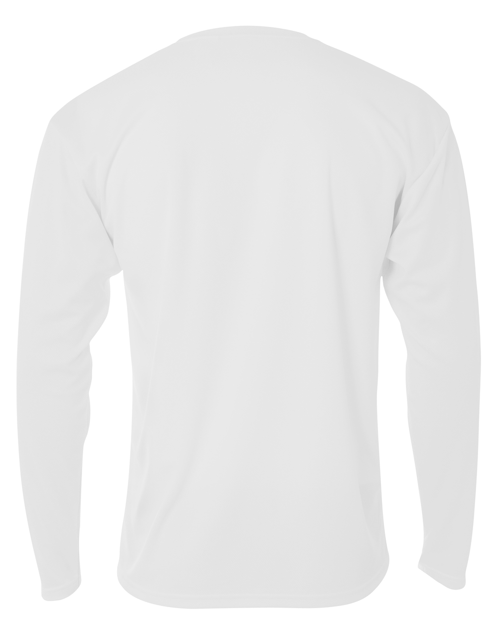 N3253 A4 Mens Birds-Eye Mesh Long Sleeve T-Shirt N3253 A4 Mens Birds-Eye Mesh Long Sleeve T-Shirt - Back Image