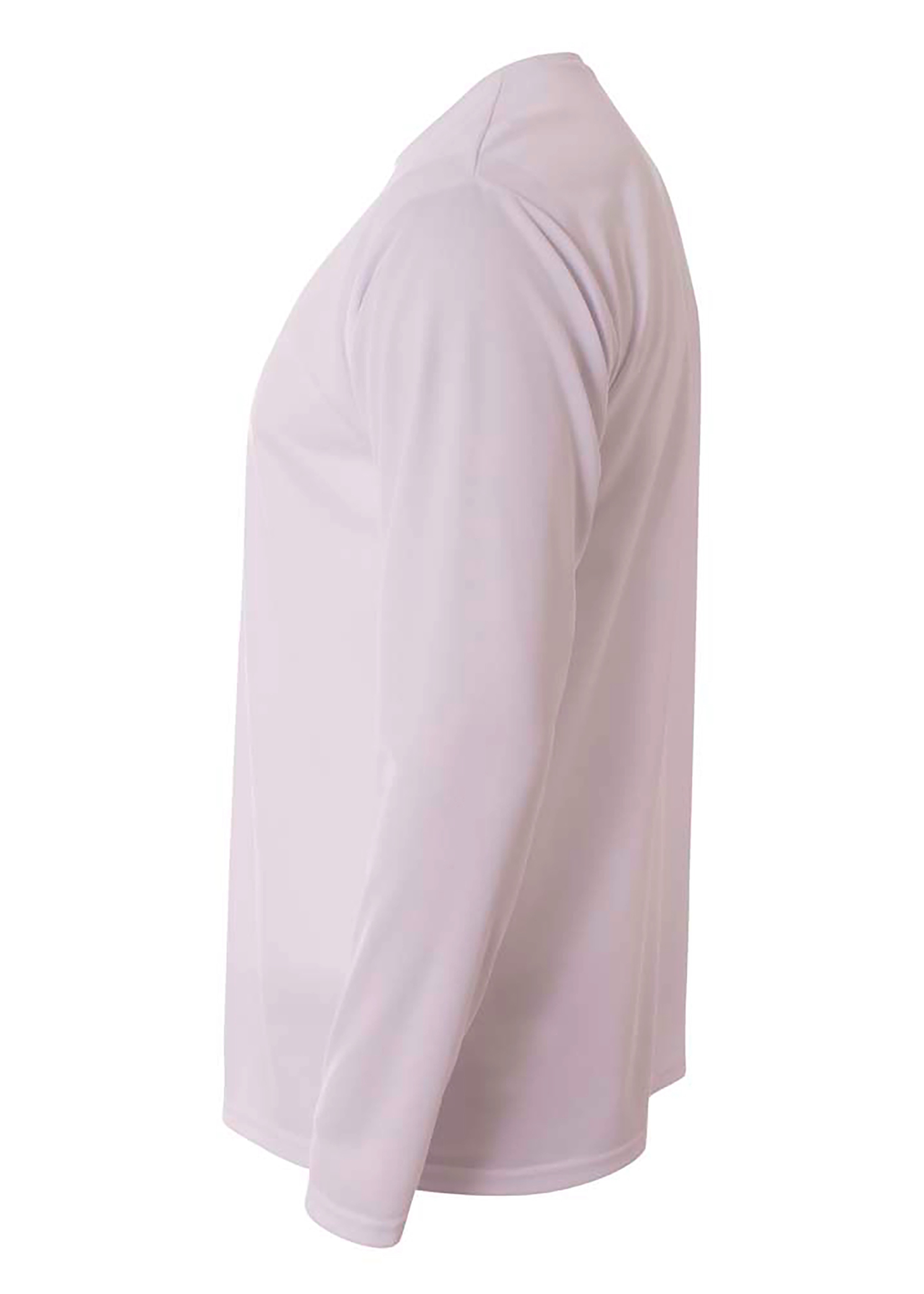 N3253 A4 Mens Birds-Eye Mesh Long Sleeve T-Shirt - Siide Image
