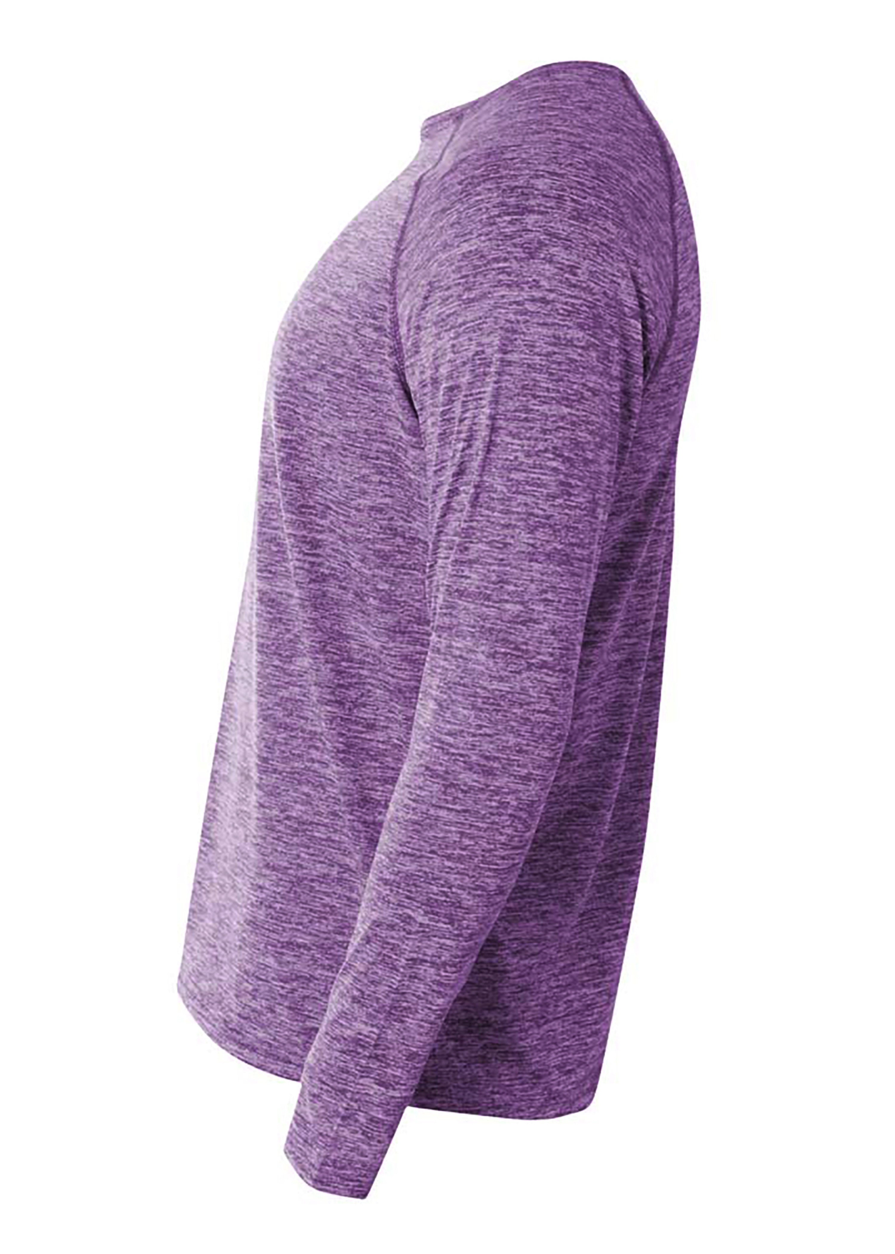 N3305 A4 Adult Space Dye Long Sleeve Raglan T-Shirt - Siide Image