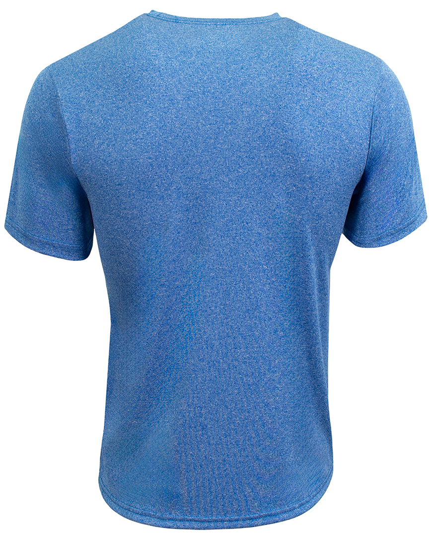 N3381 A4 Adult Topflight Heather Performance T-Shirt - Back Image