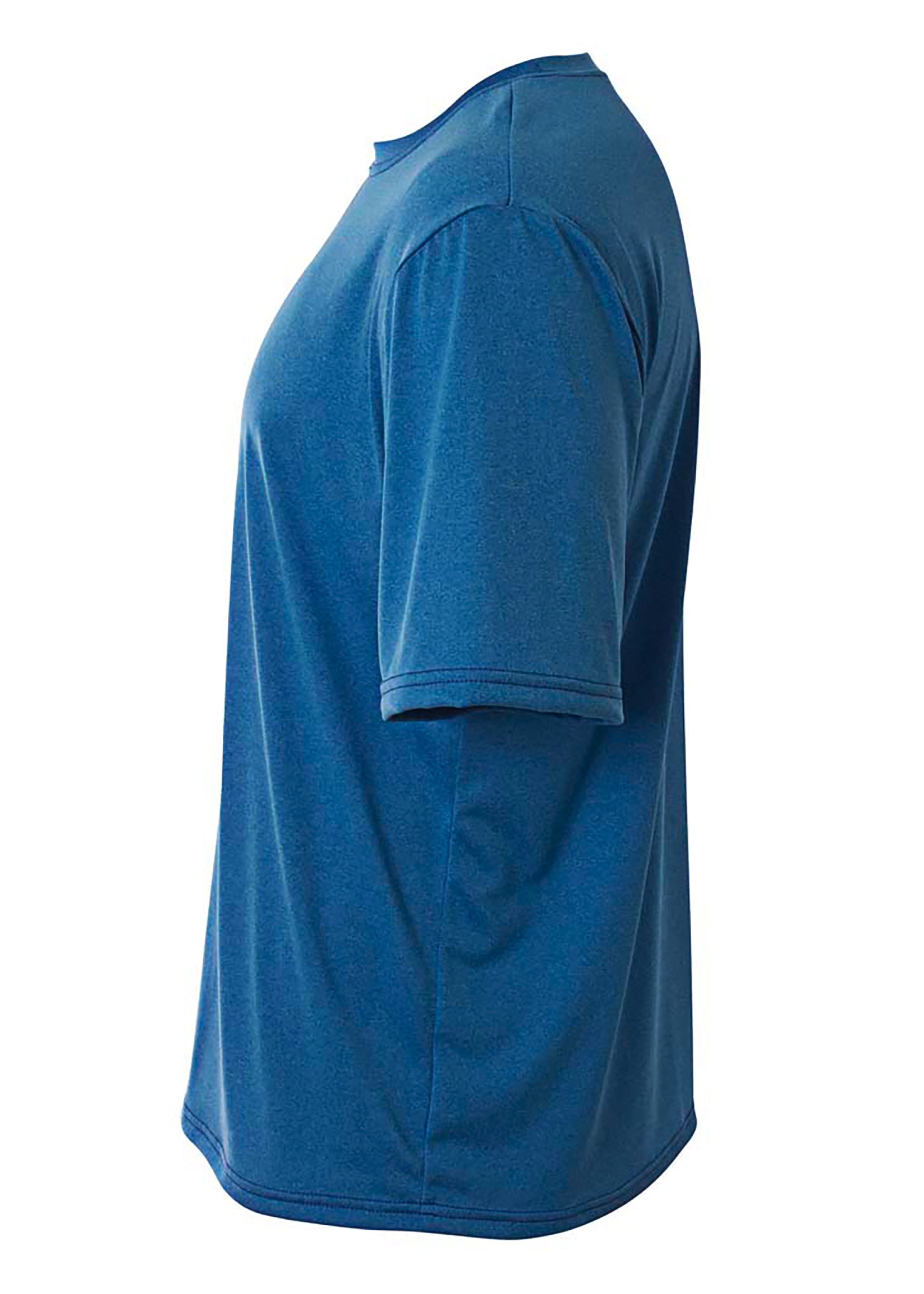 N3381 A4 Adult Topflight Heather Performance T-Shirt - Siide Image